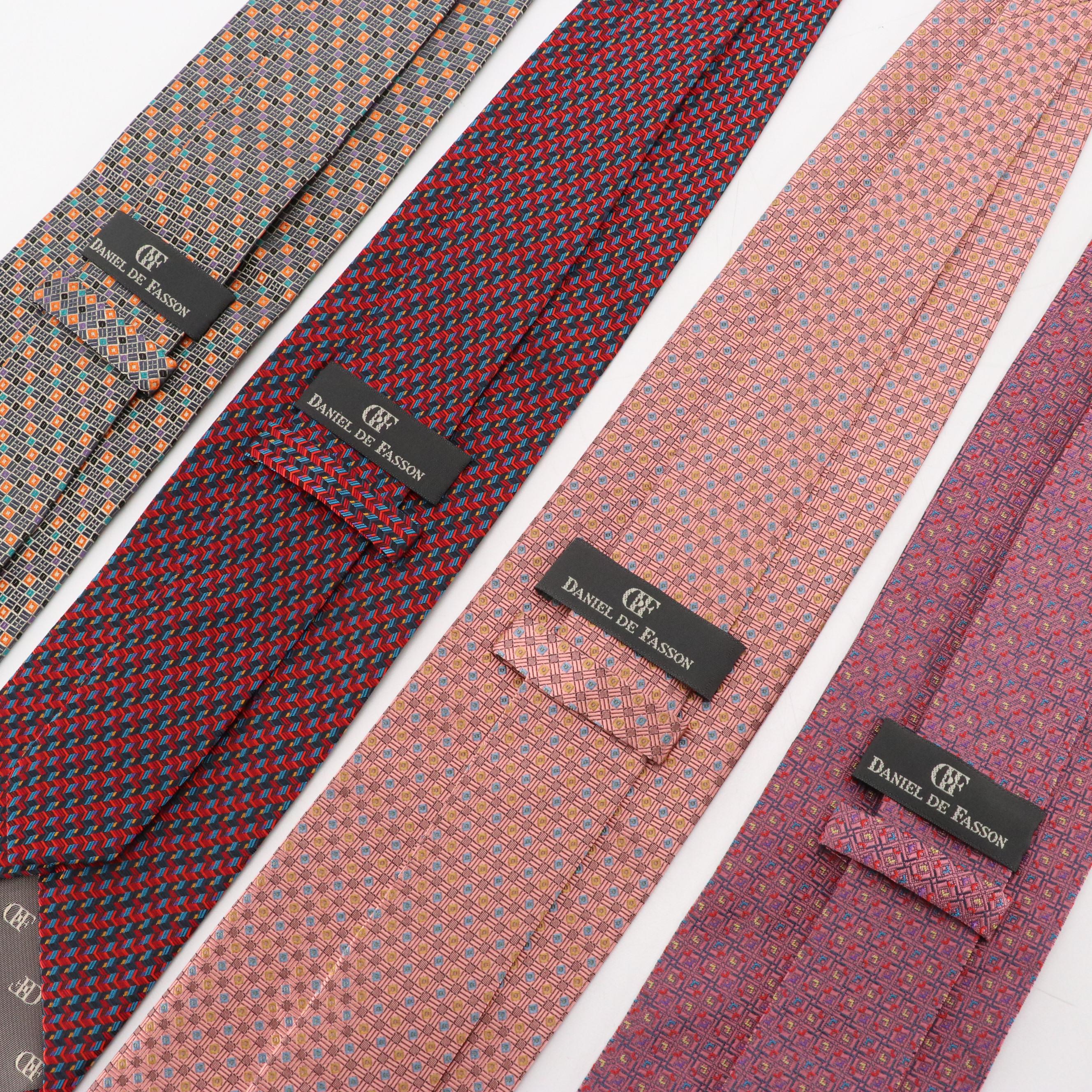 Daniel De Fasson Silk Printed Neckties