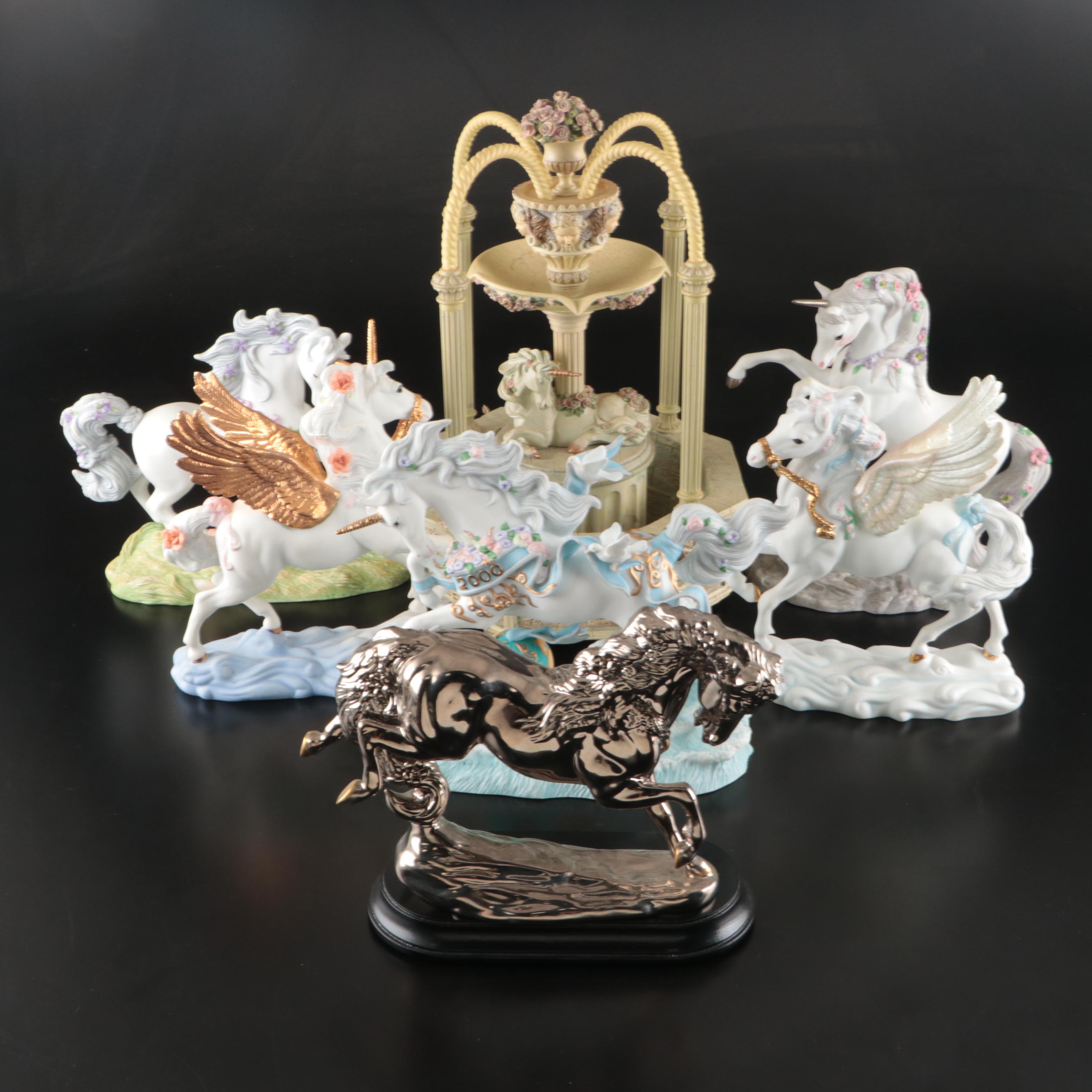 Princeton Gallery "Love's Majesty" and More Porcelain Unicorns