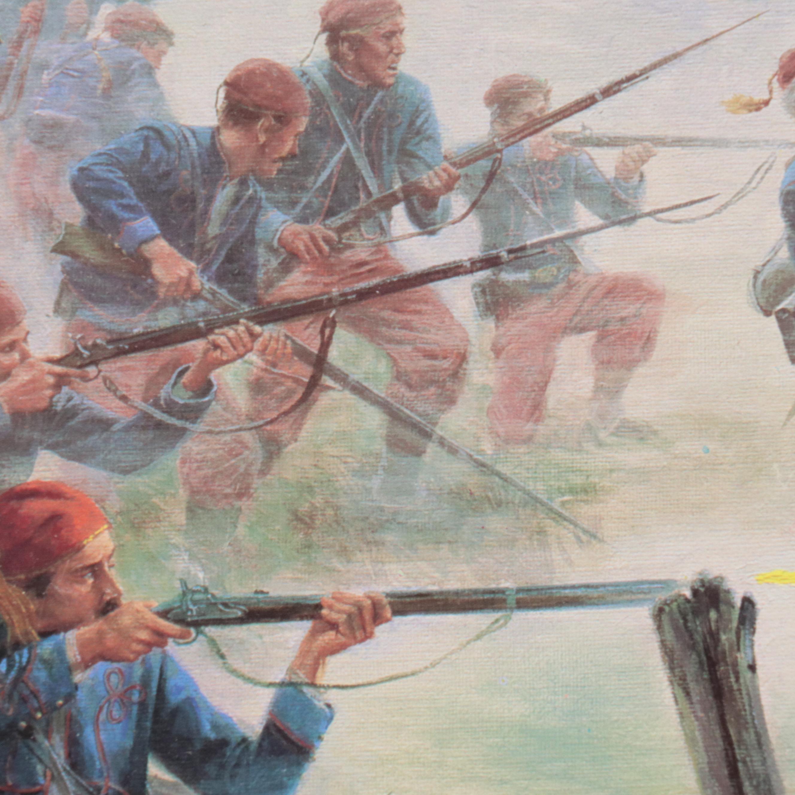 Mort Künstler Offset Lithograph "The Grandest Charge Ever Seen"