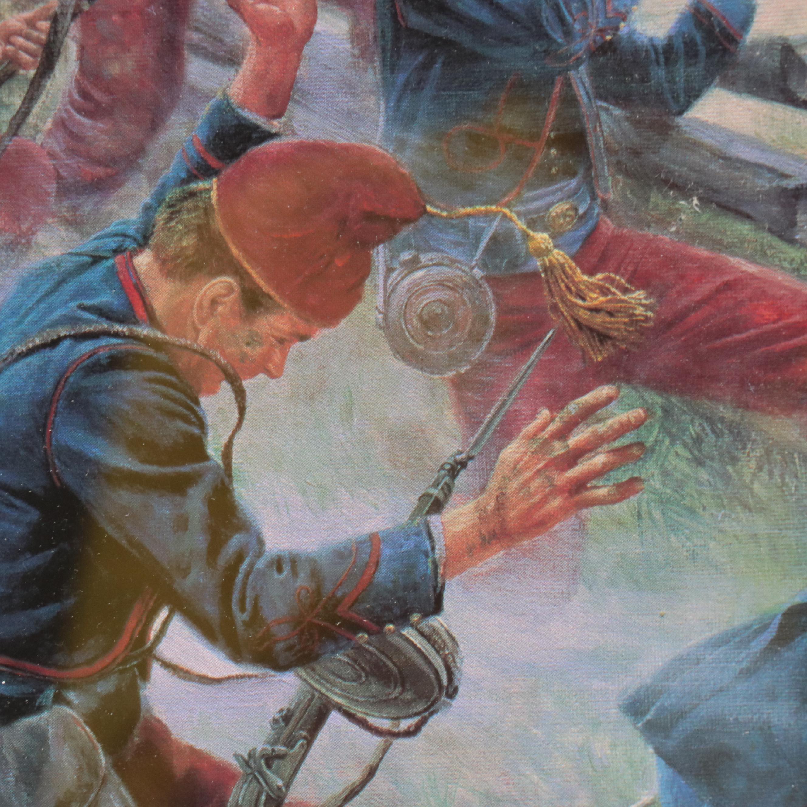 Mort Künstler Offset Lithograph "The Grandest Charge Ever Seen"