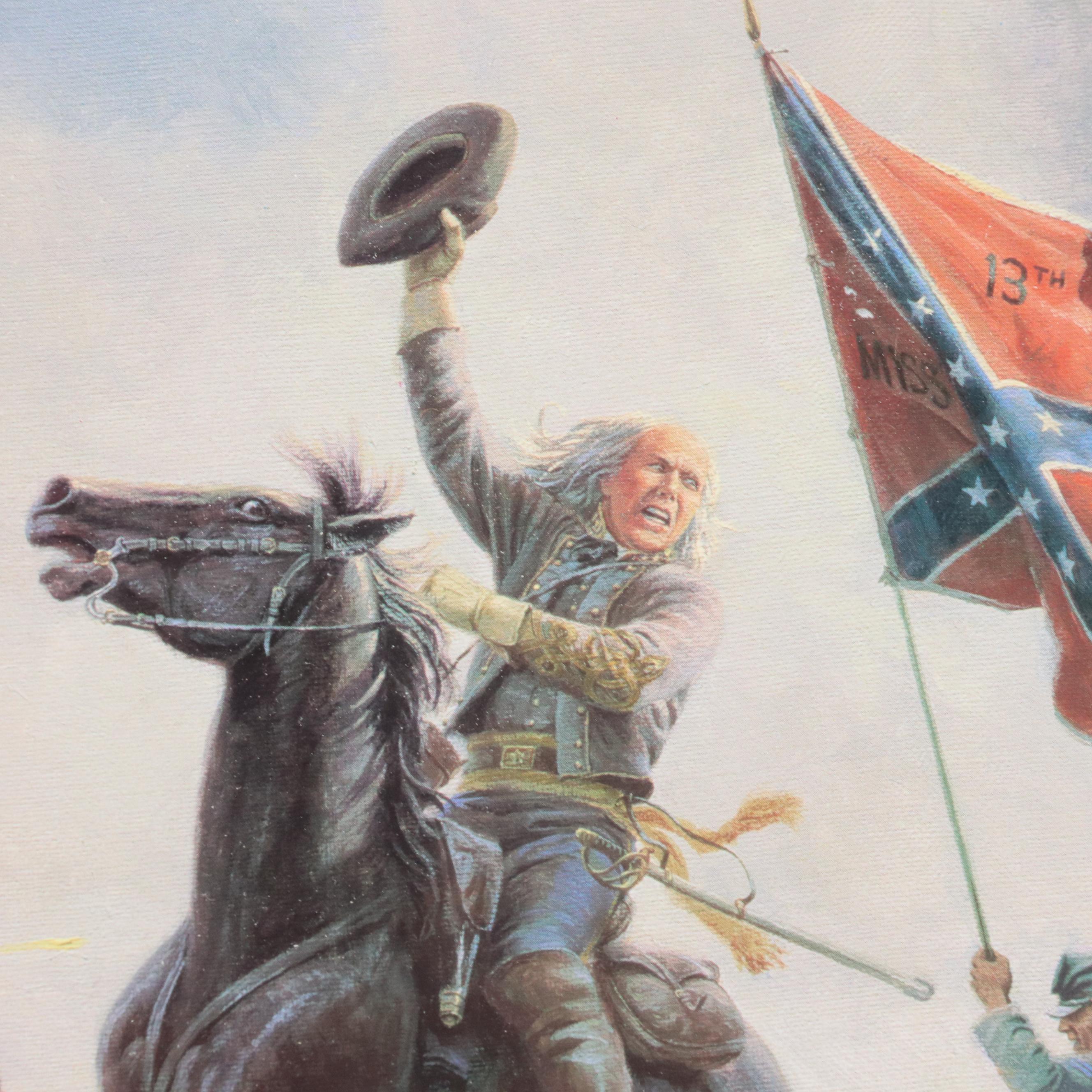 Mort Künstler Offset Lithograph "The Grandest Charge Ever Seen"