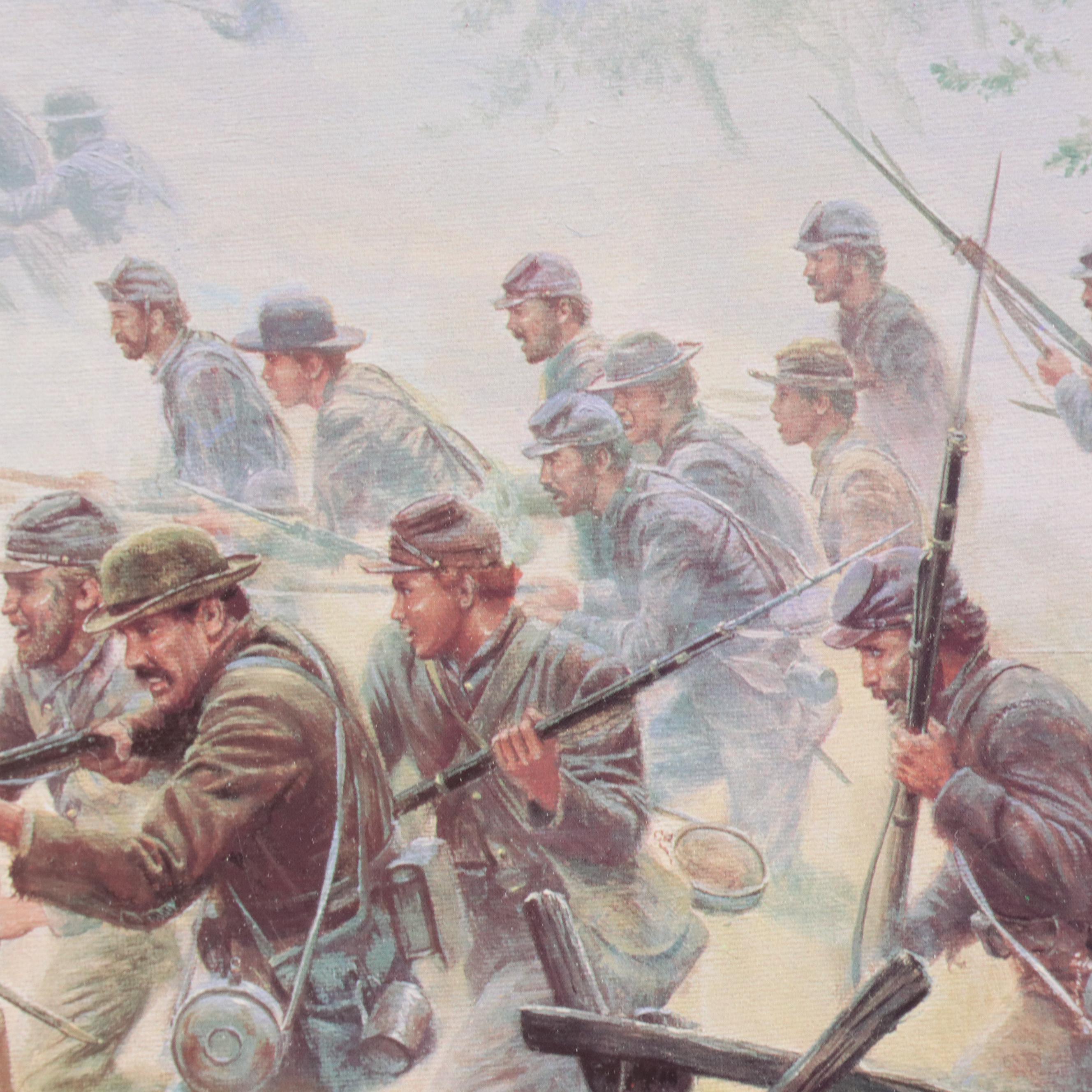 Mort Künstler Offset Lithograph "The Grandest Charge Ever Seen"