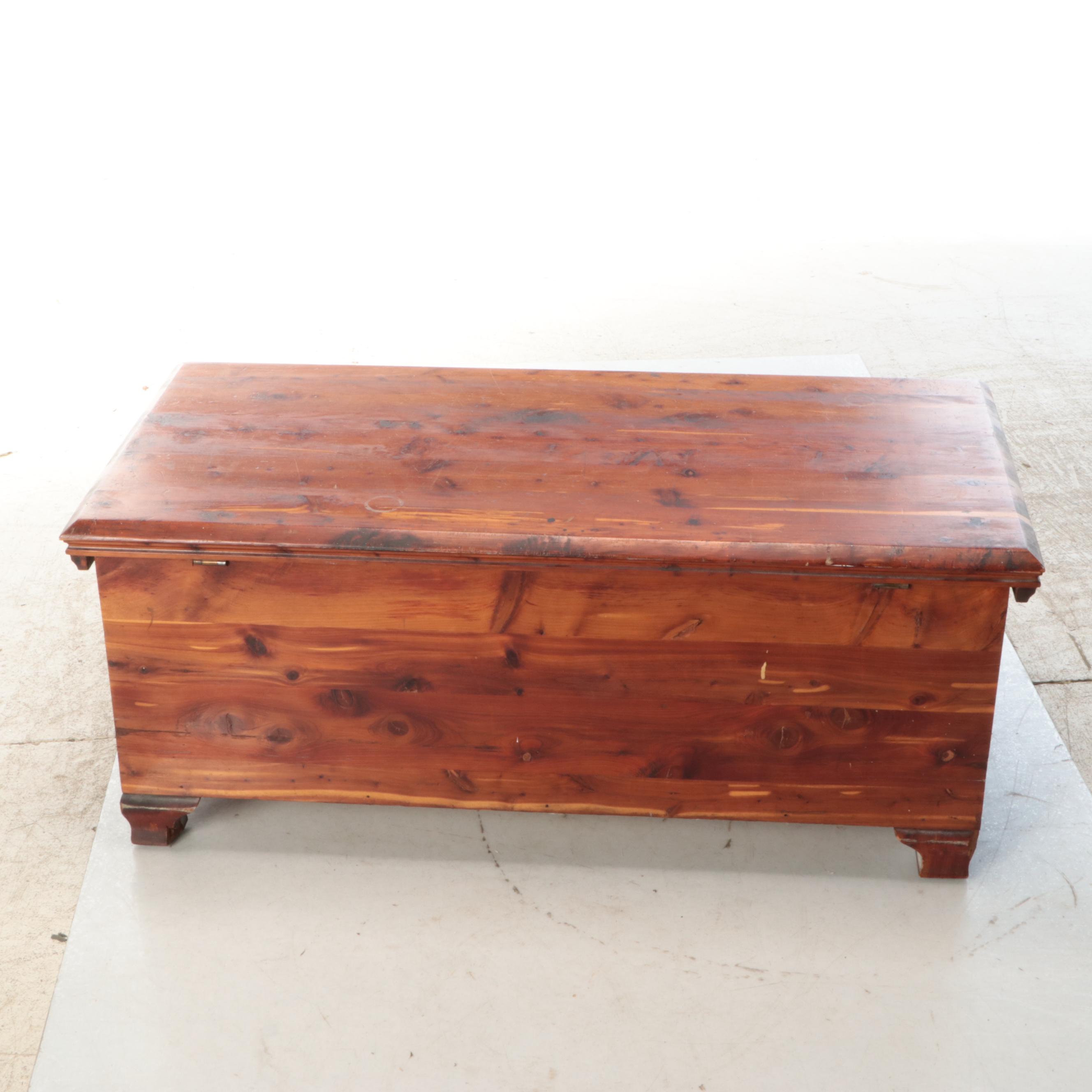 Traditional Style Cedar Blanket Chest