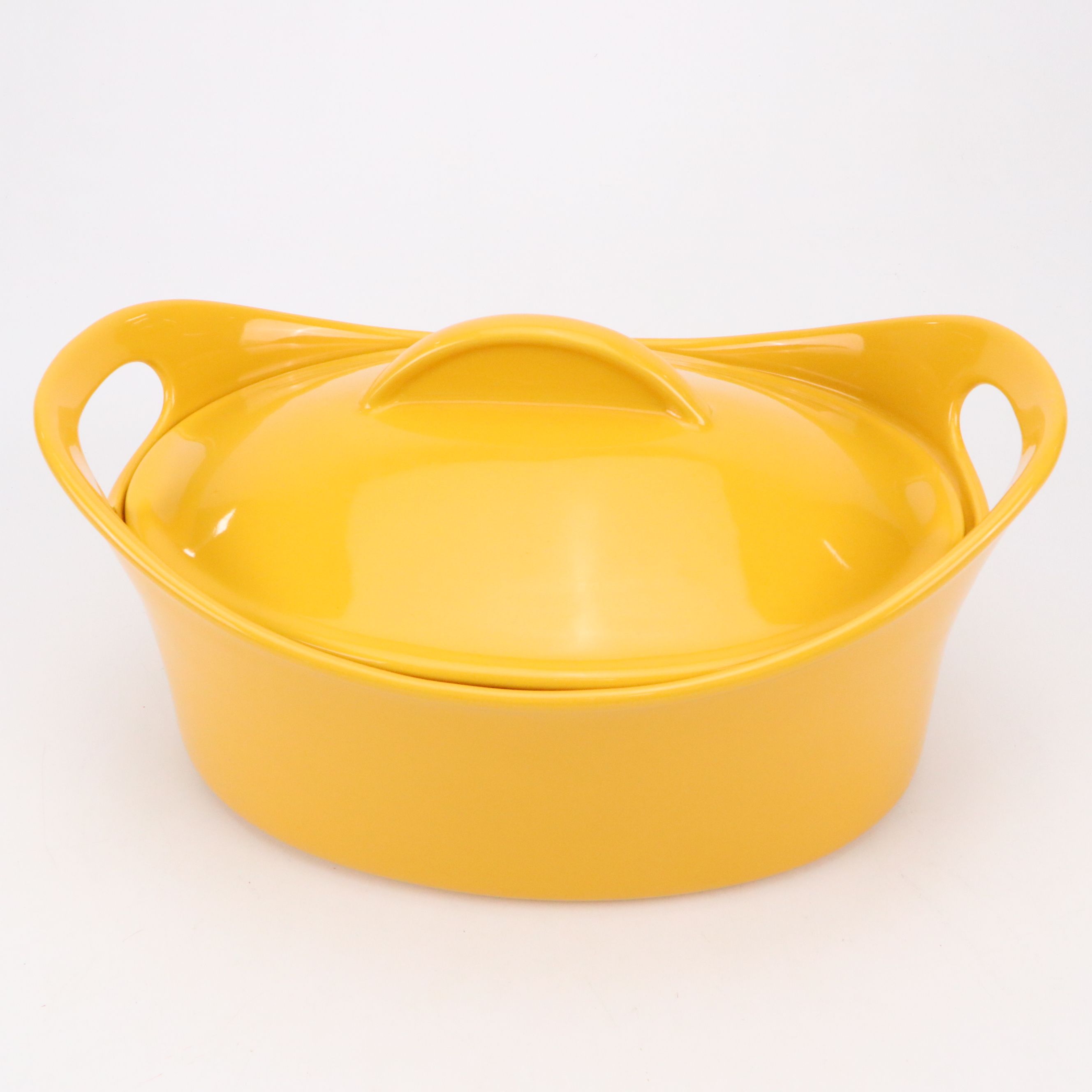 Rachael Ray Yellow Serveware with Baum Brothers Pear Dish