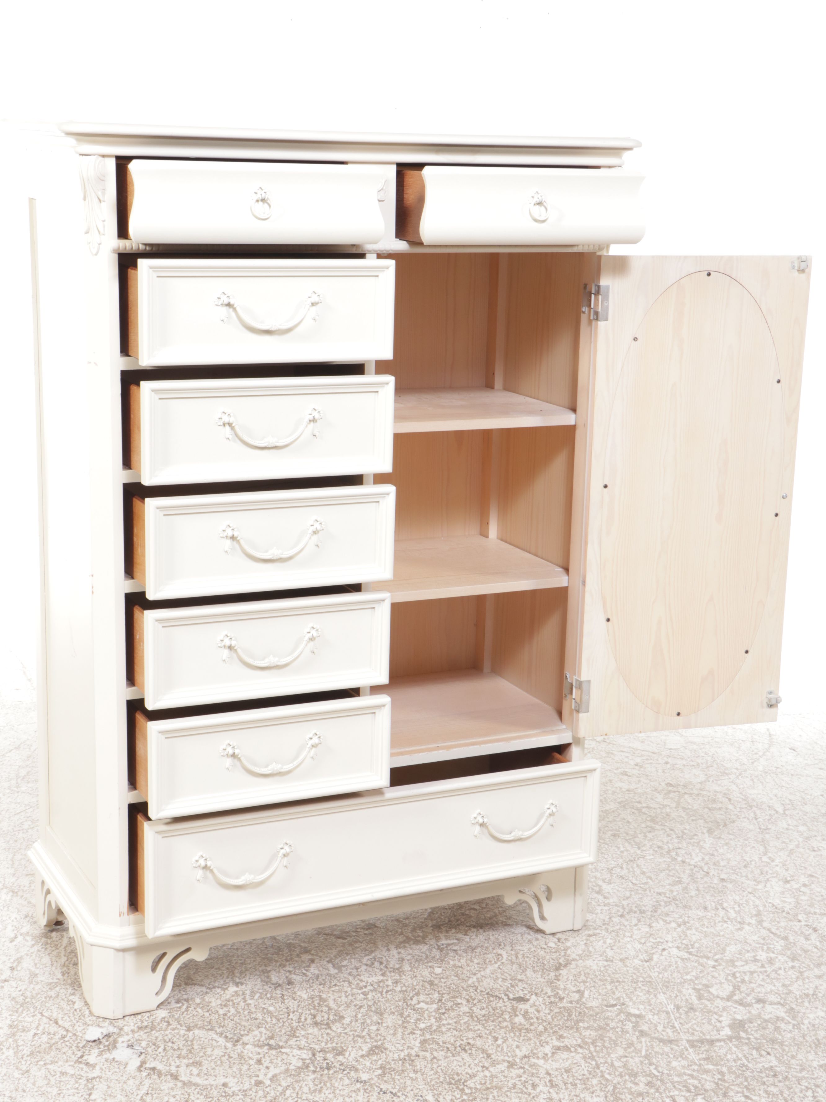 Lexington "Lynn Hollyn At Home" White Painted Wood Armoire