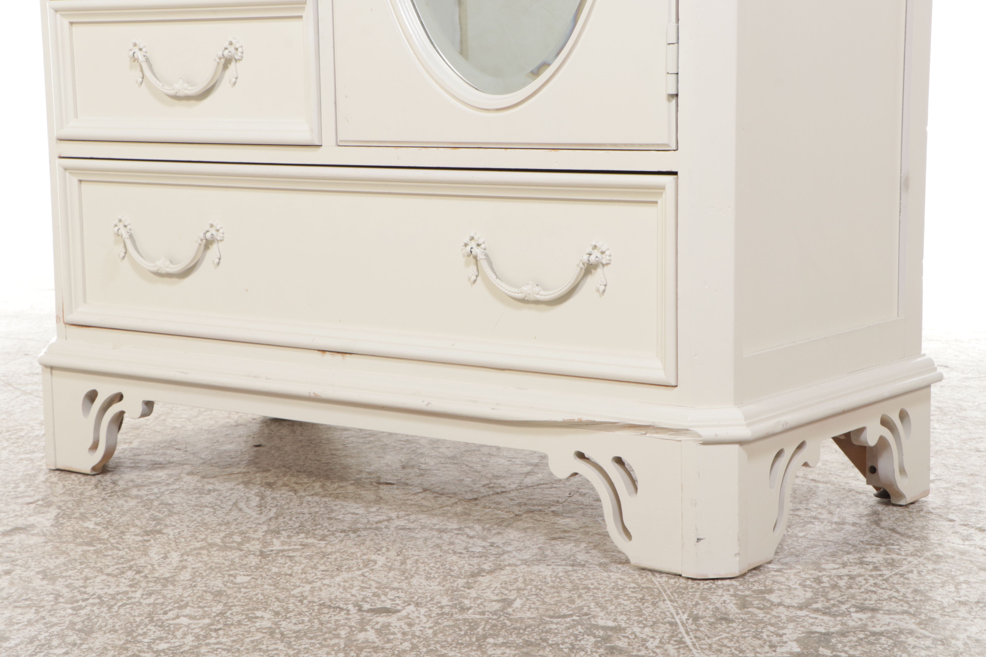 Lexington "Lynn Hollyn At Home" White Painted Wood Armoire