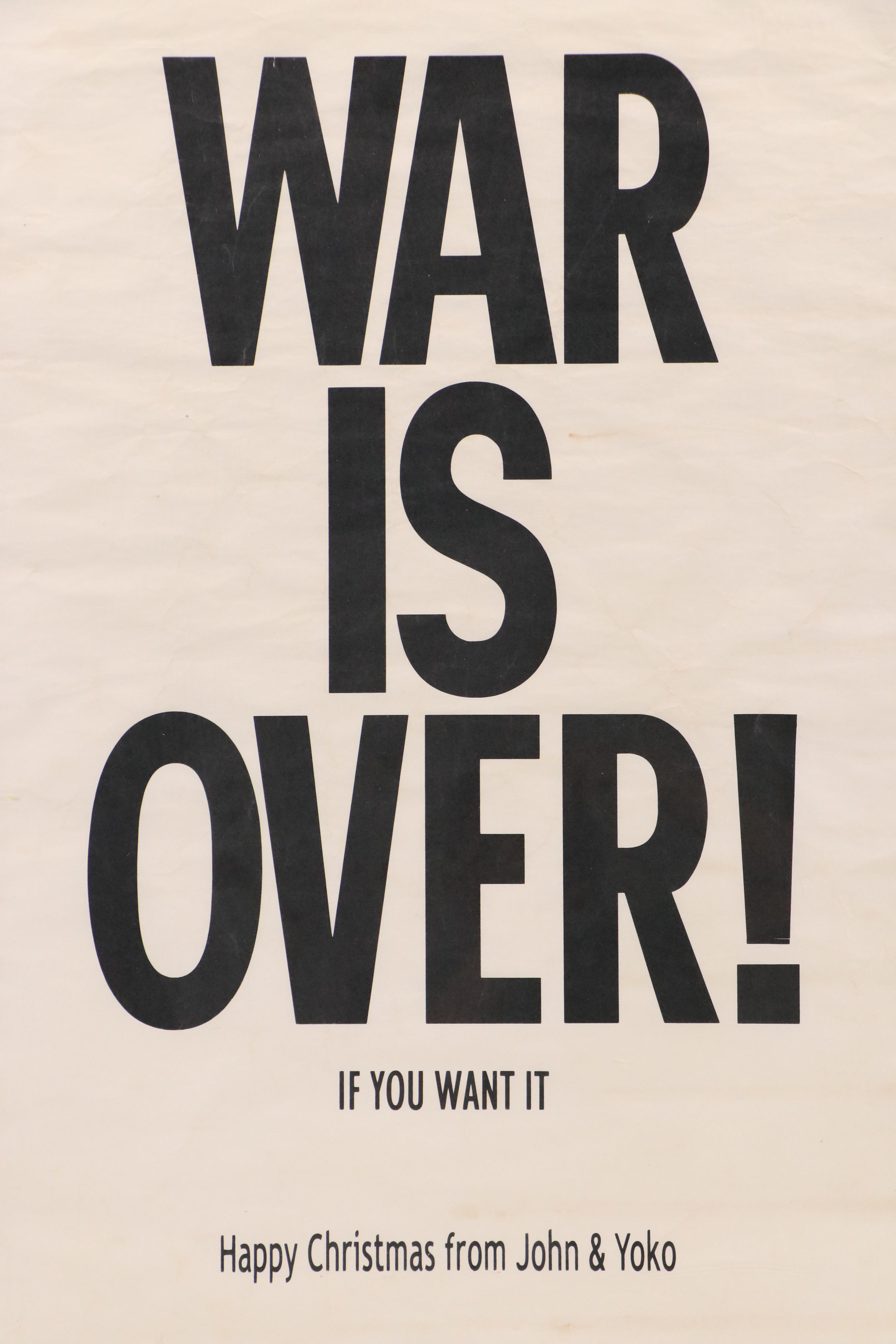 "War Is Over!" Poster Designed by John Kosh for John Lennon and Yoko Ono