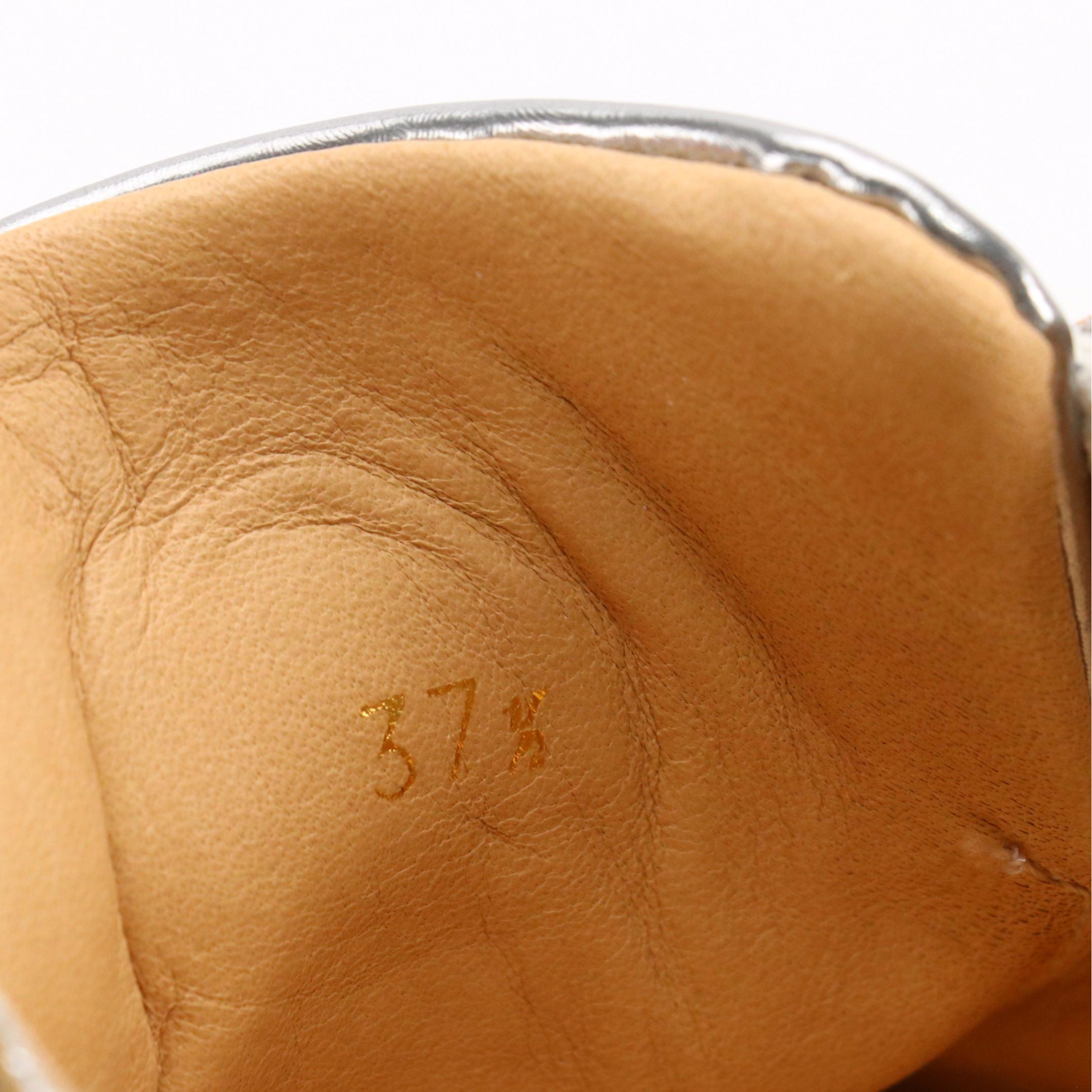 Christian Louboutin Junior Strass Studded Cap-Toe Sneakers in Metallic Calfskin