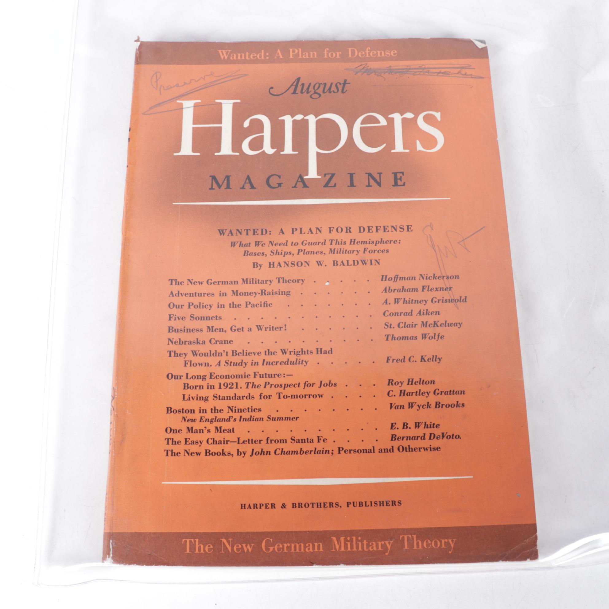 Mid-Century Political Magazines from Harper's Magazine & Others