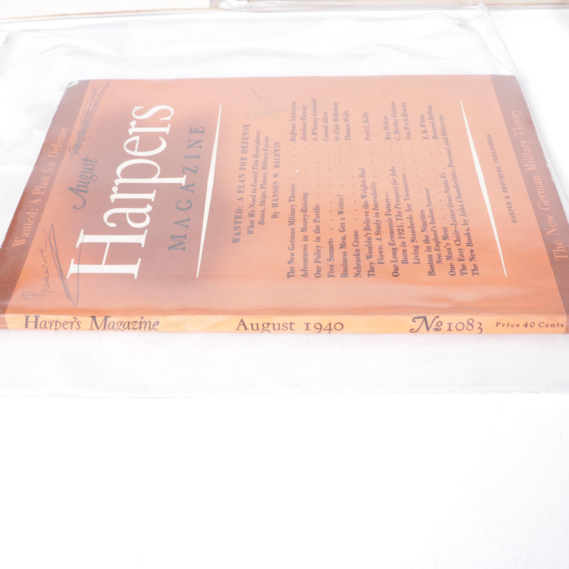 Mid-Century Political Magazines from Harper's Magazine & Others