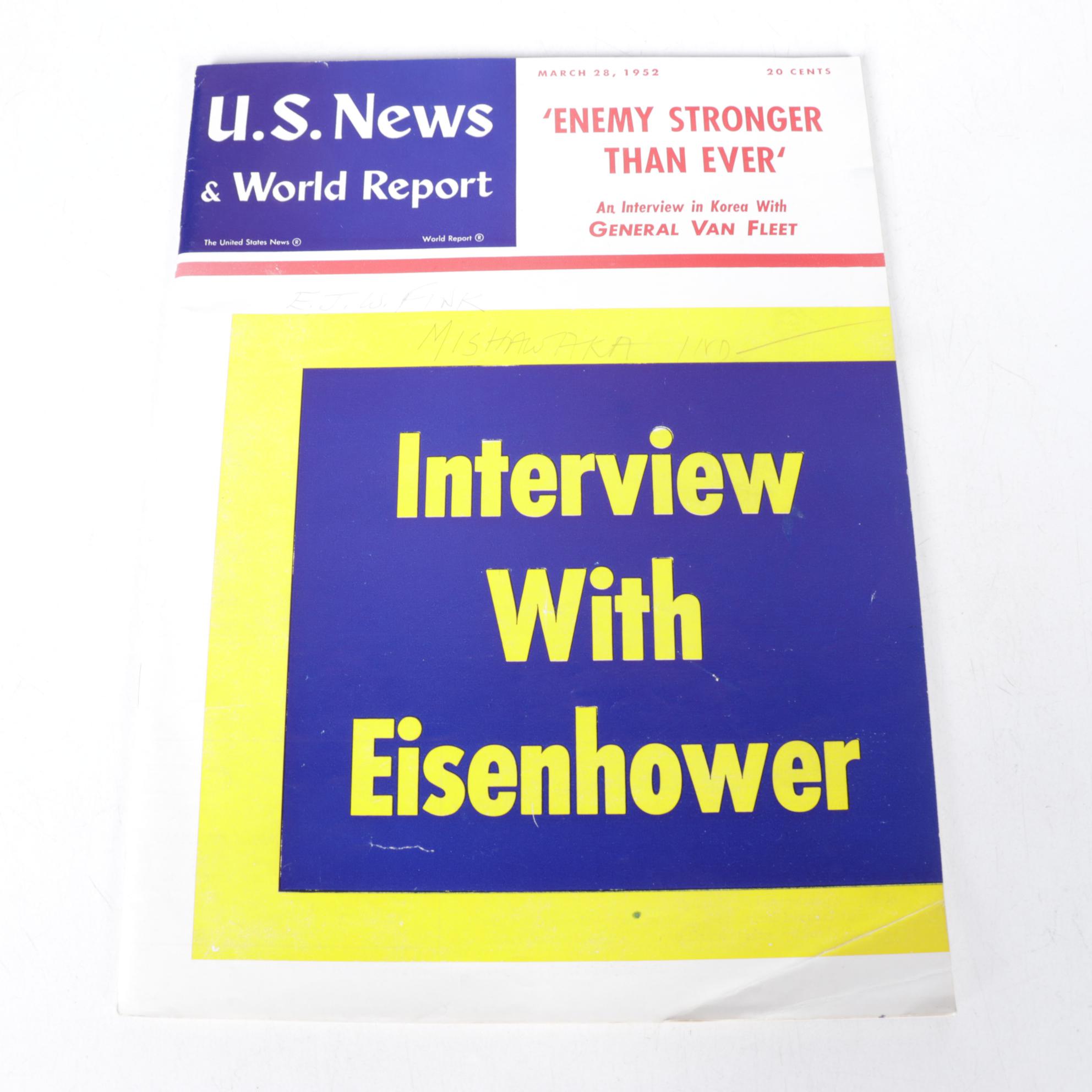 Mid-Century Political Magazines from Harper's Magazine & Others