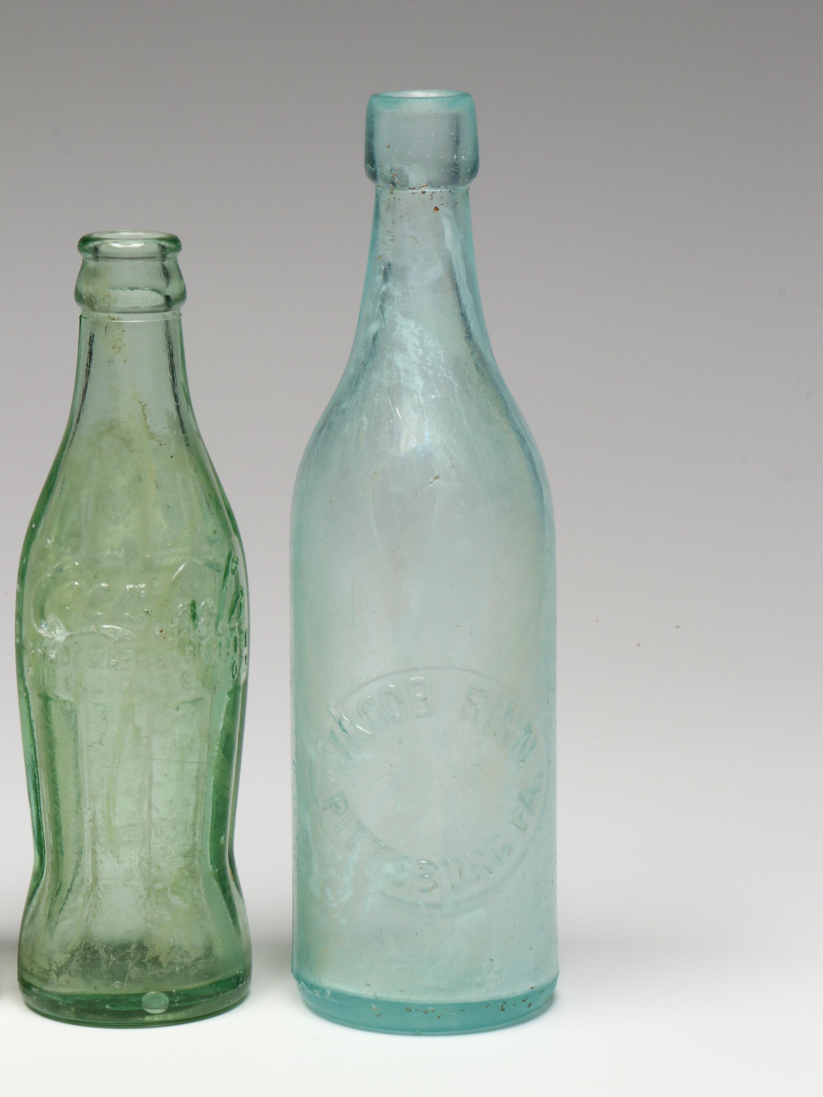 Jacob Rinn Blob Top Glass, Coca-Cola, Bottoms Up, John Kohlmann, More Bottles