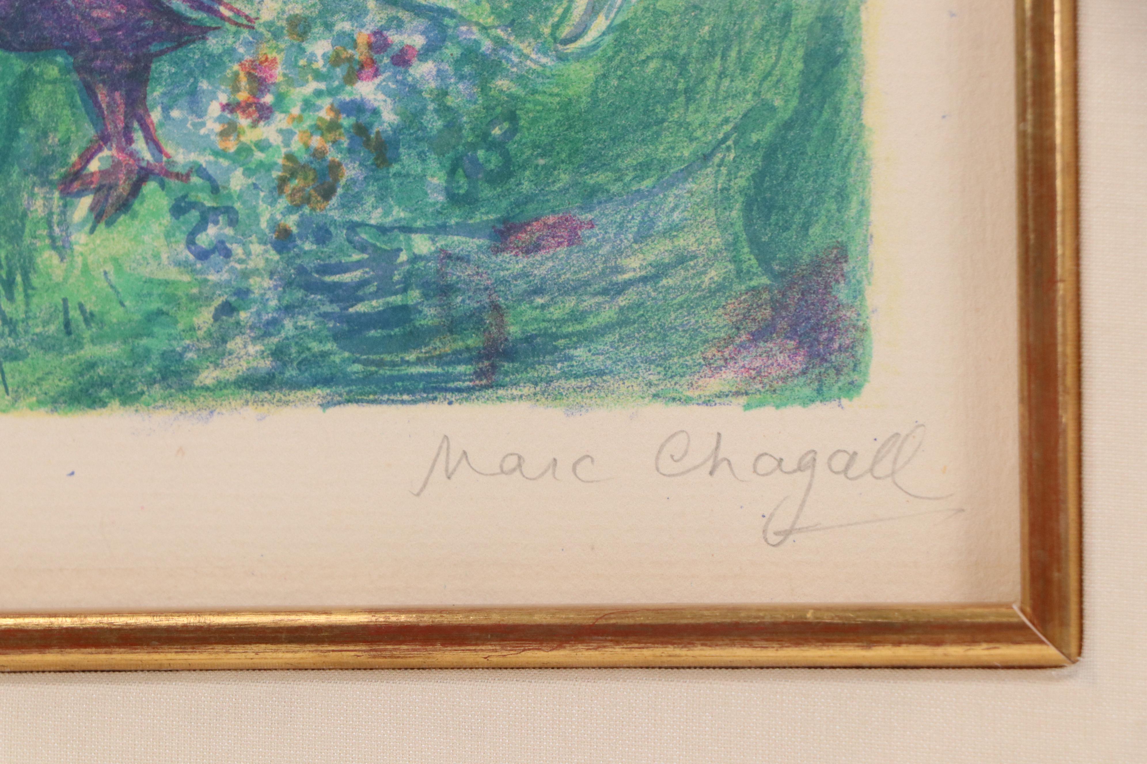 Marc Chagall Lithograph "Abdullah Discovered before Him...," 1948