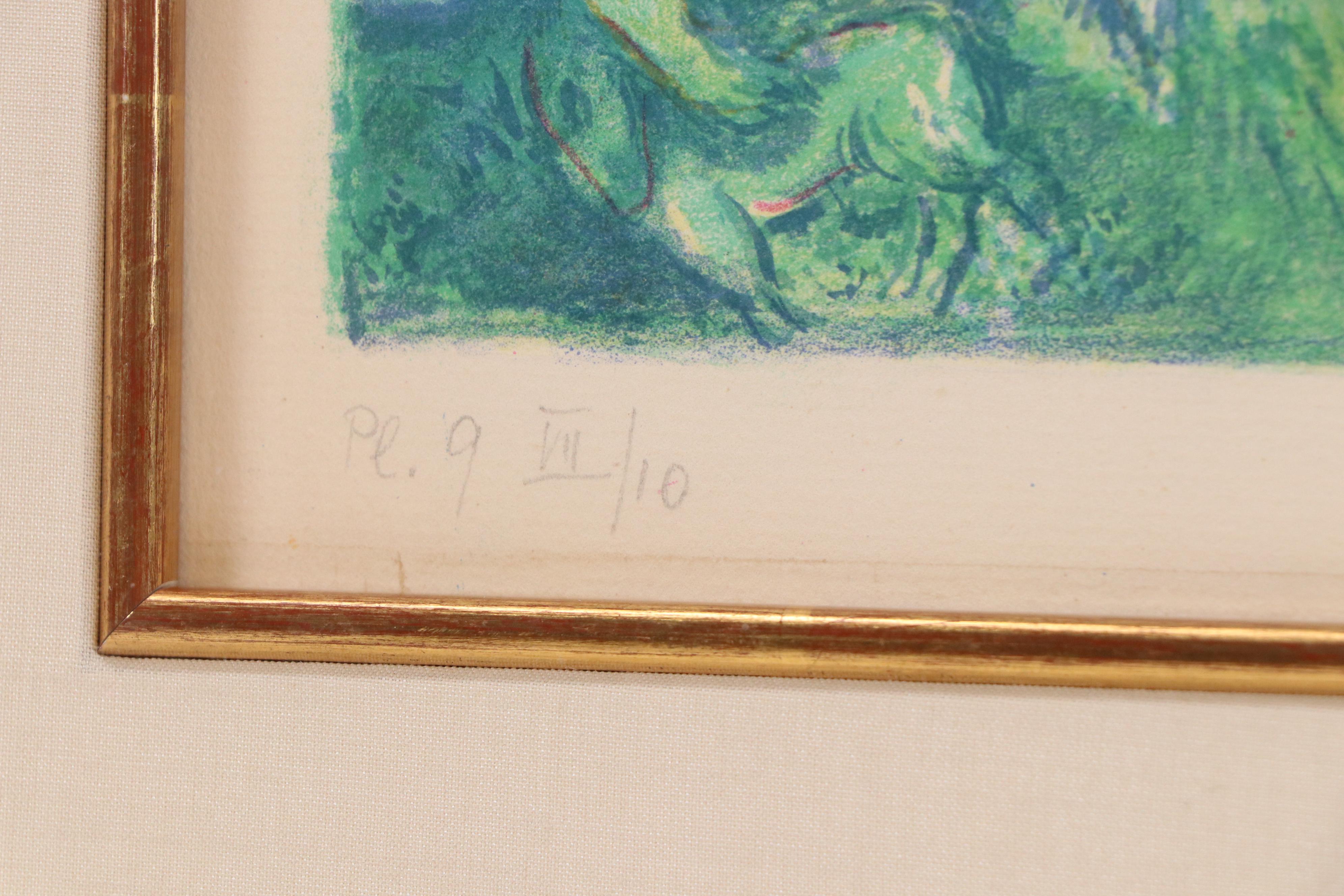 Marc Chagall Lithograph "Abdullah Discovered before Him...," 1948