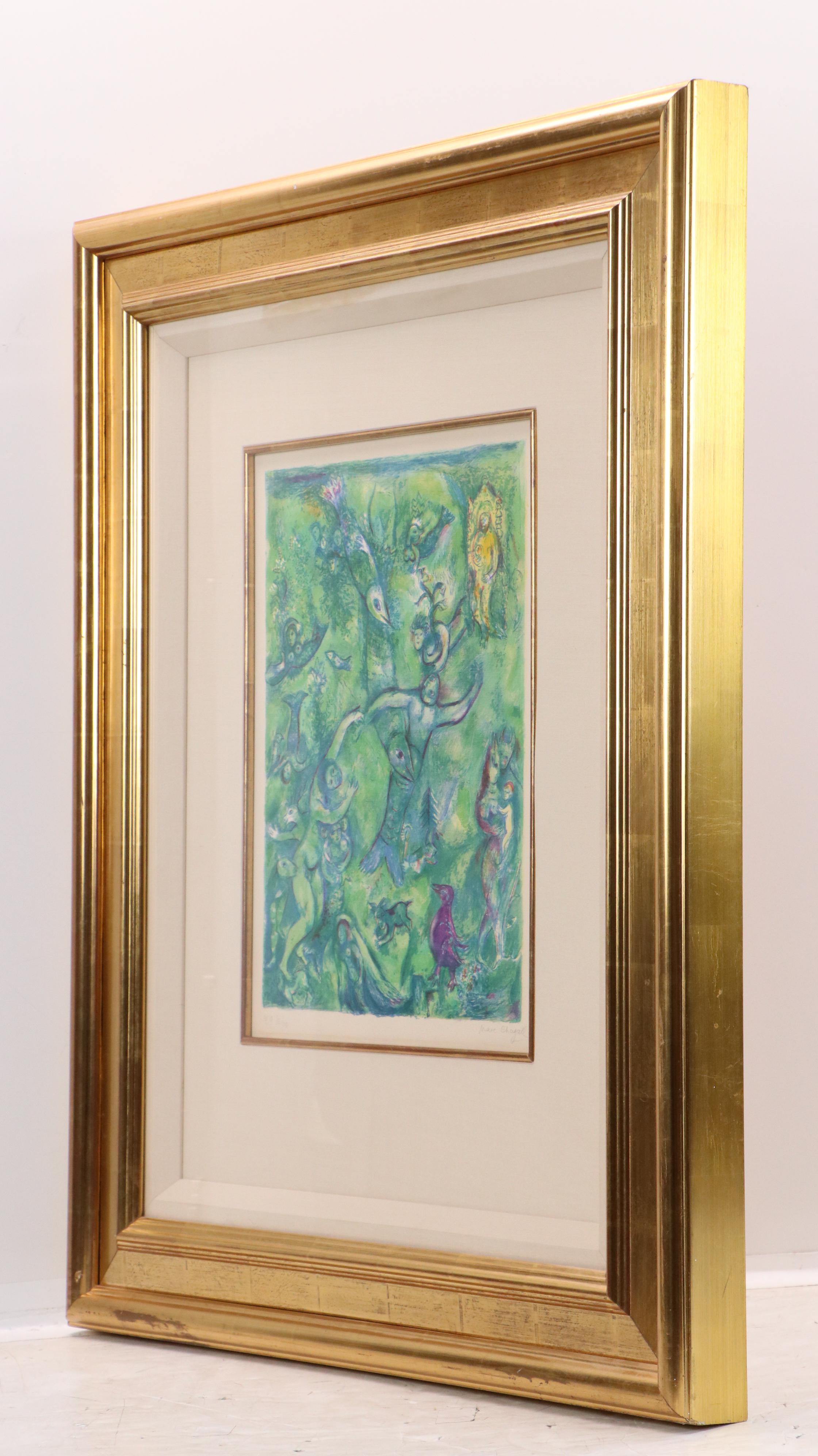 Marc Chagall Lithograph "Abdullah Discovered before Him...," 1948