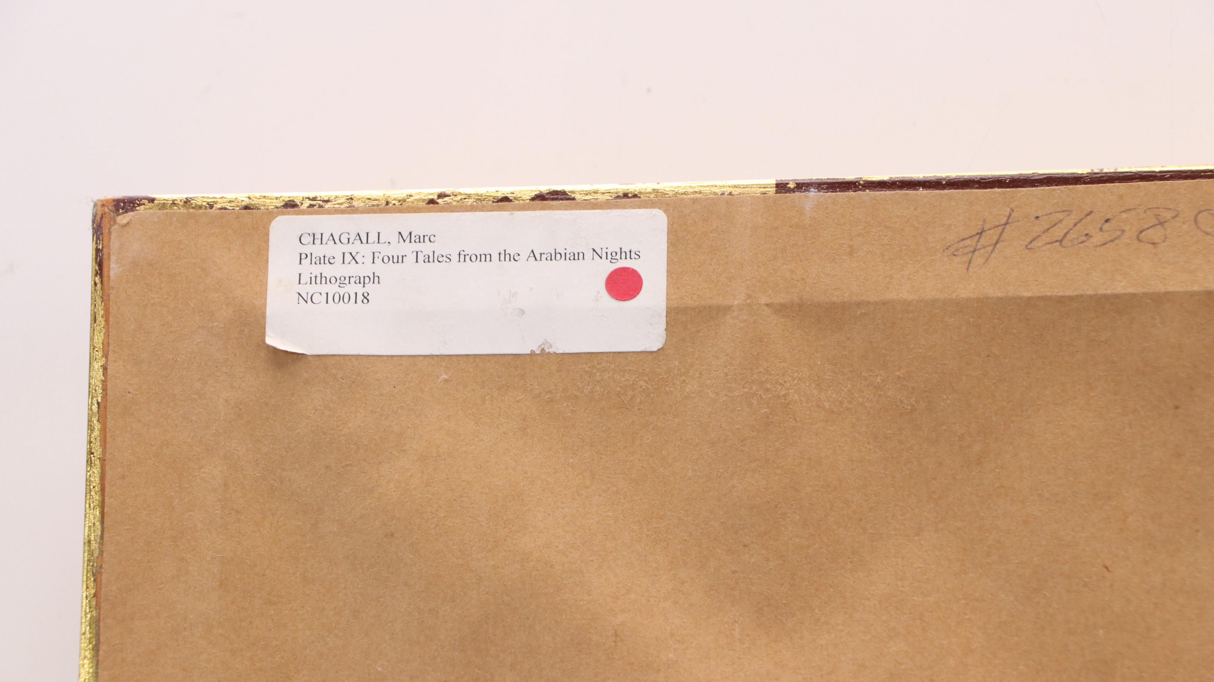 Marc Chagall Lithograph "Abdullah Discovered before Him...," 1948