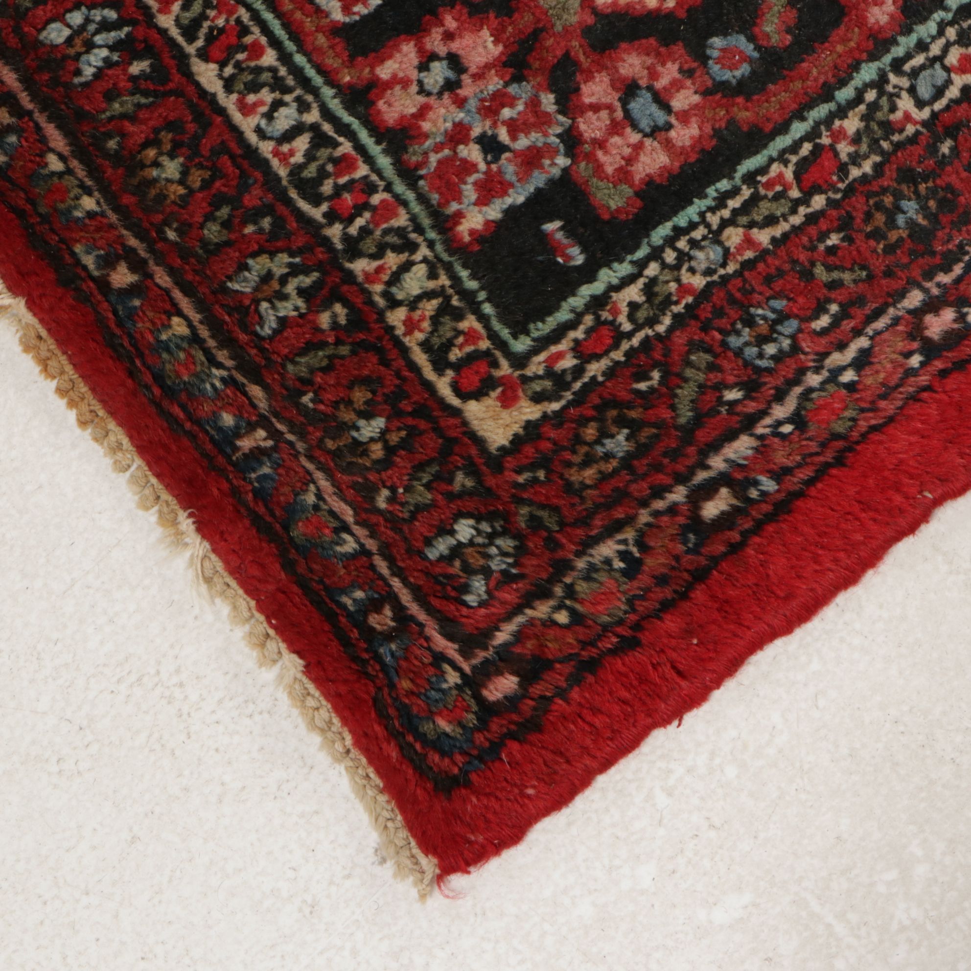 9'2 x 12'1 Hand-Knotted Persian Lilihan Room Sized Rug