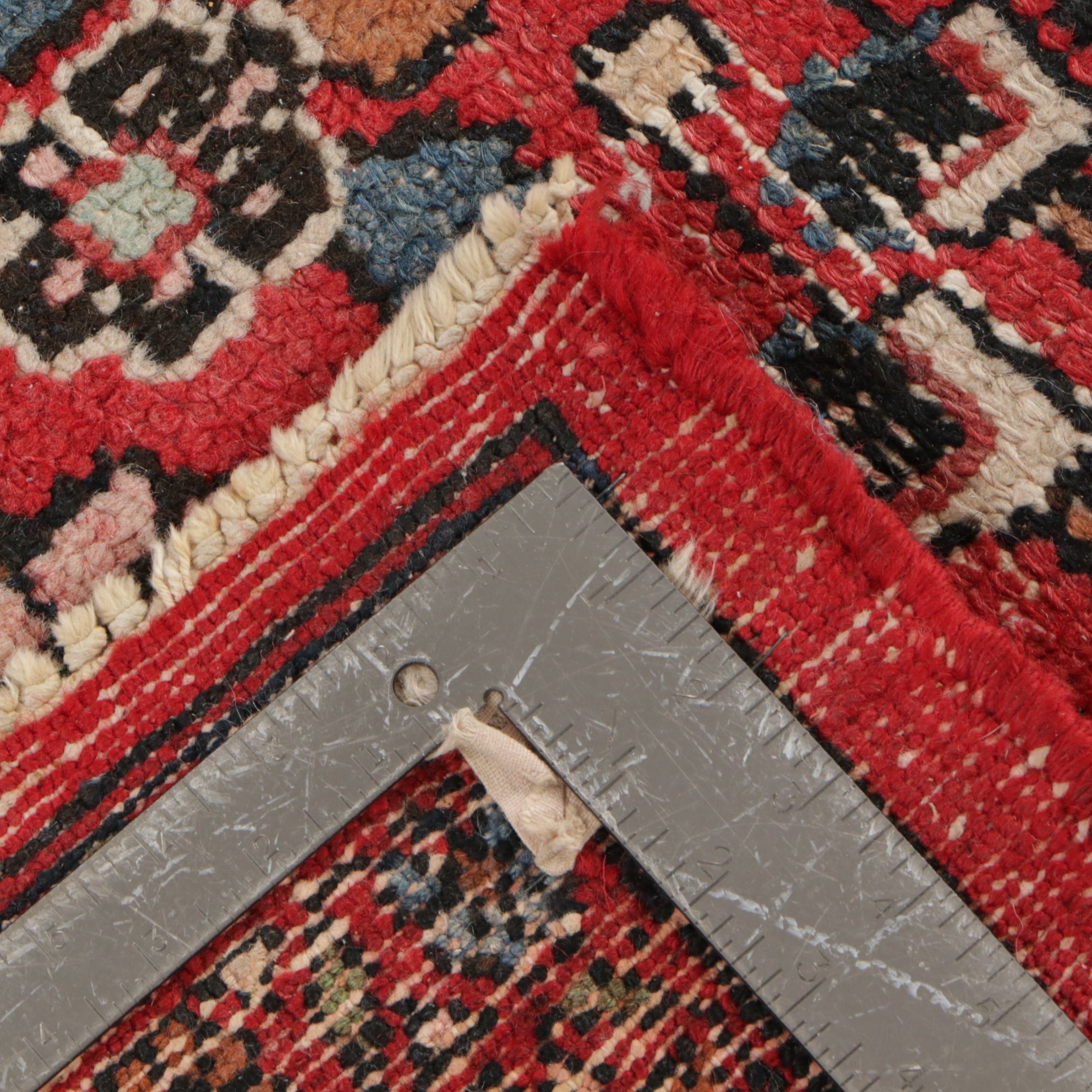 9'2 x 12'1 Hand-Knotted Persian Lilihan Room Sized Rug