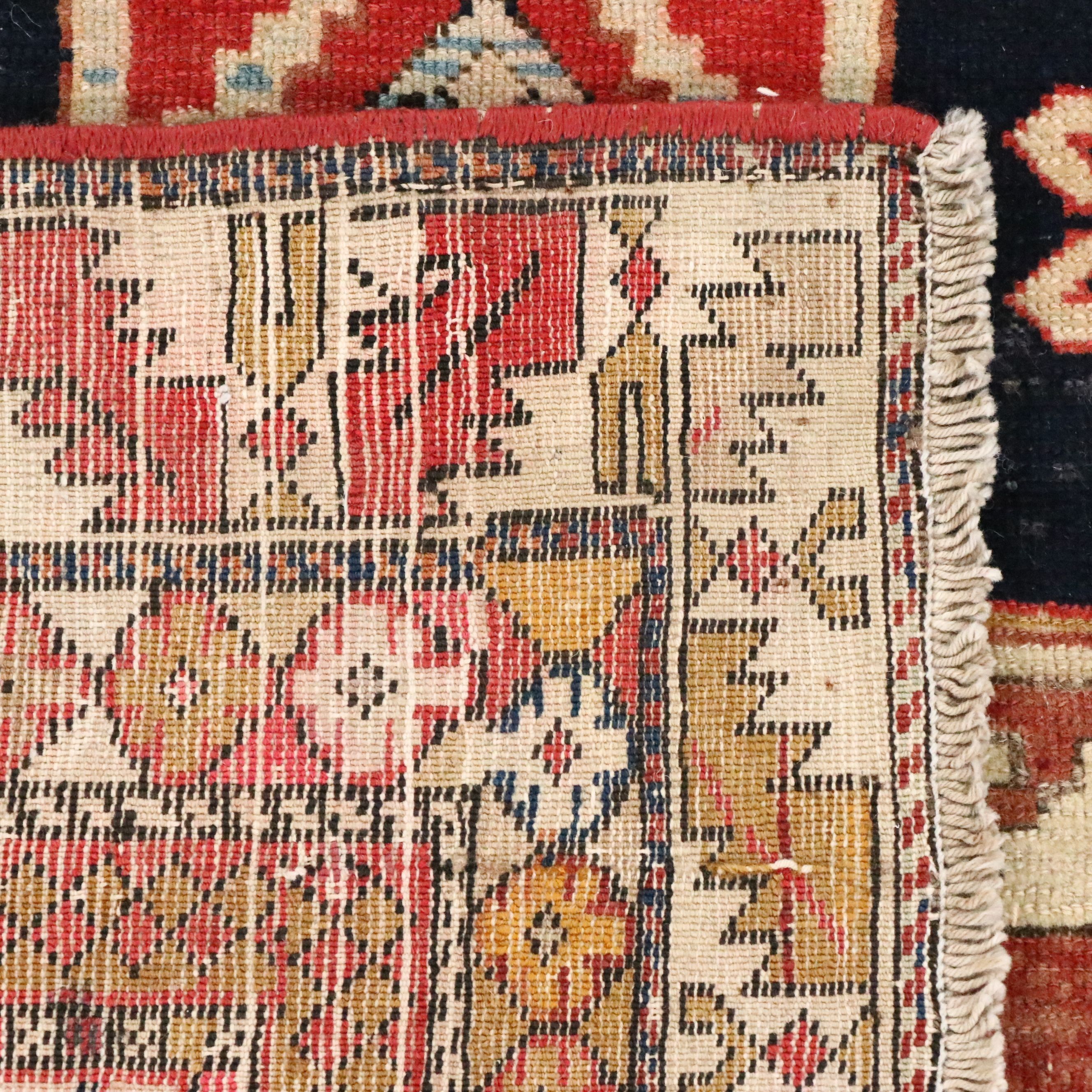 3'6 x 6'3 Hand-Knotted Caucasian Kazak Area Rug