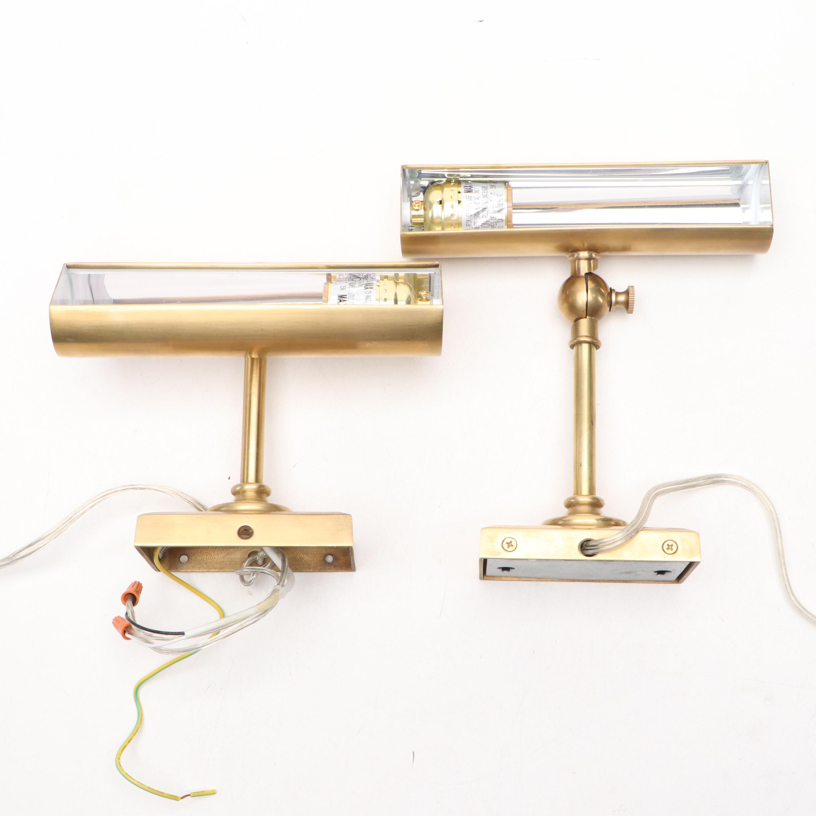 E.F. Chapman Collection for Visual Comfort & Co. Brass Wall Mount Picture Lights