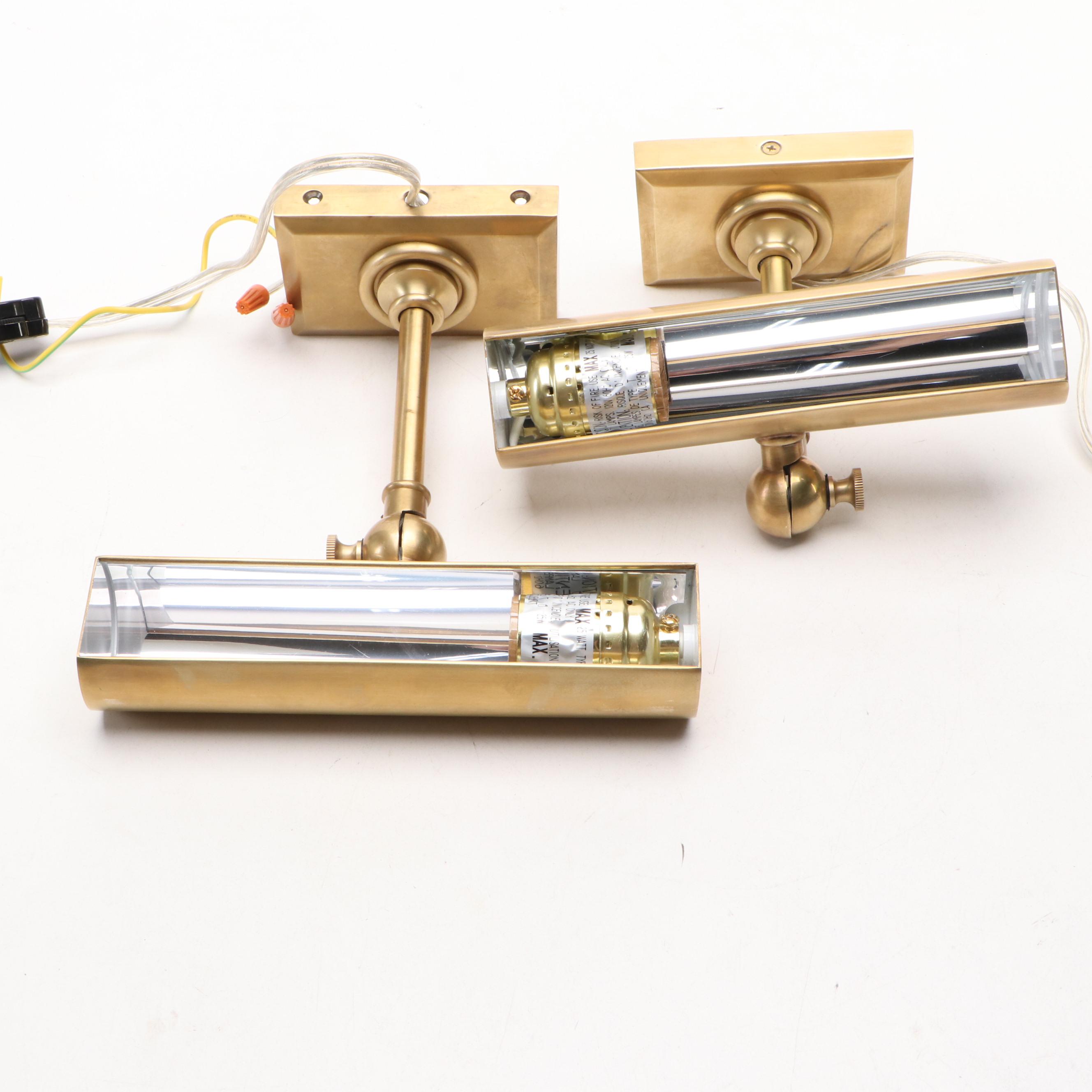 E.F. Chapman Collection for Visual Comfort & Co. Brass Wall Mount Picture Lights