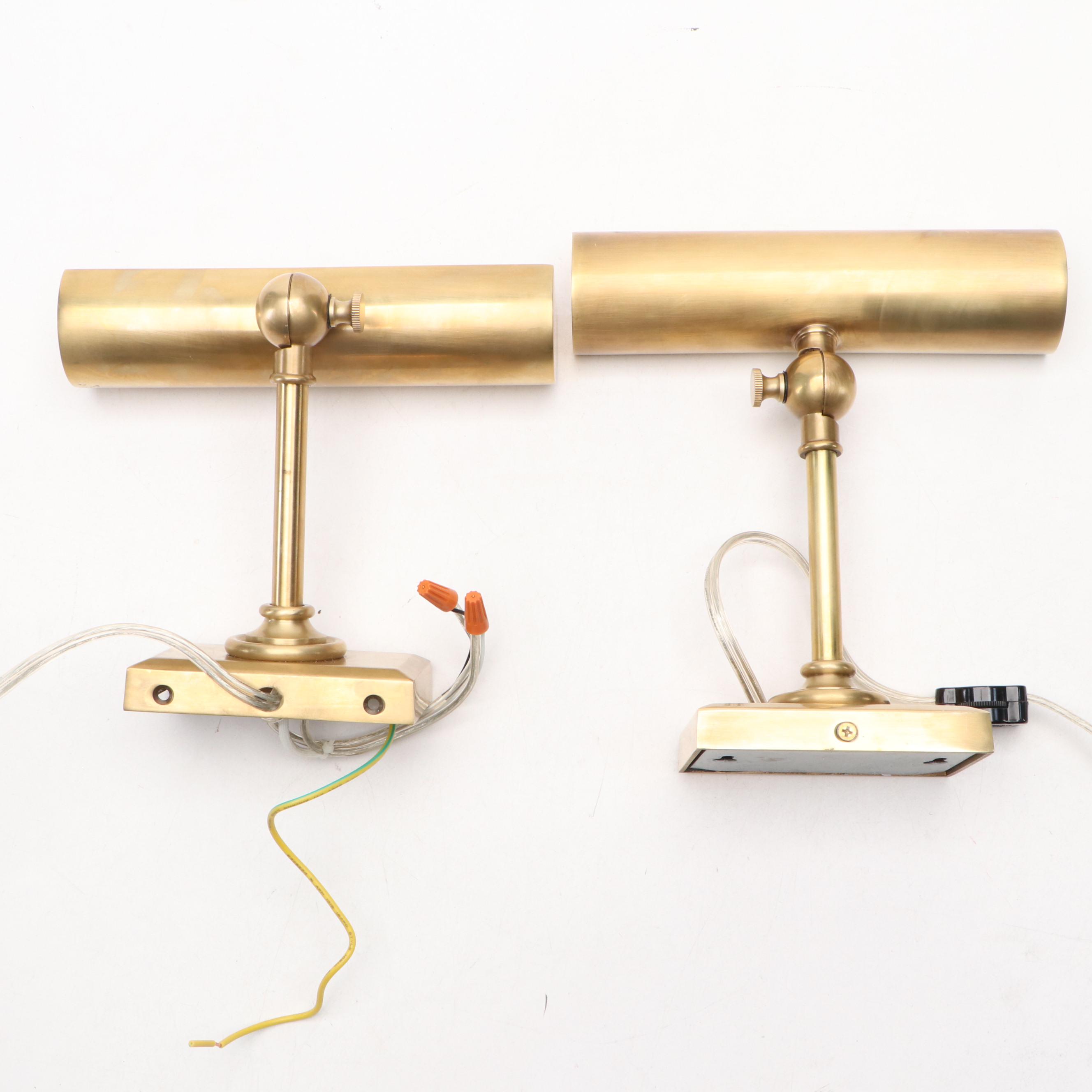 E.F. Chapman Collection for Visual Comfort & Co. Brass Wall Mount Picture Lights