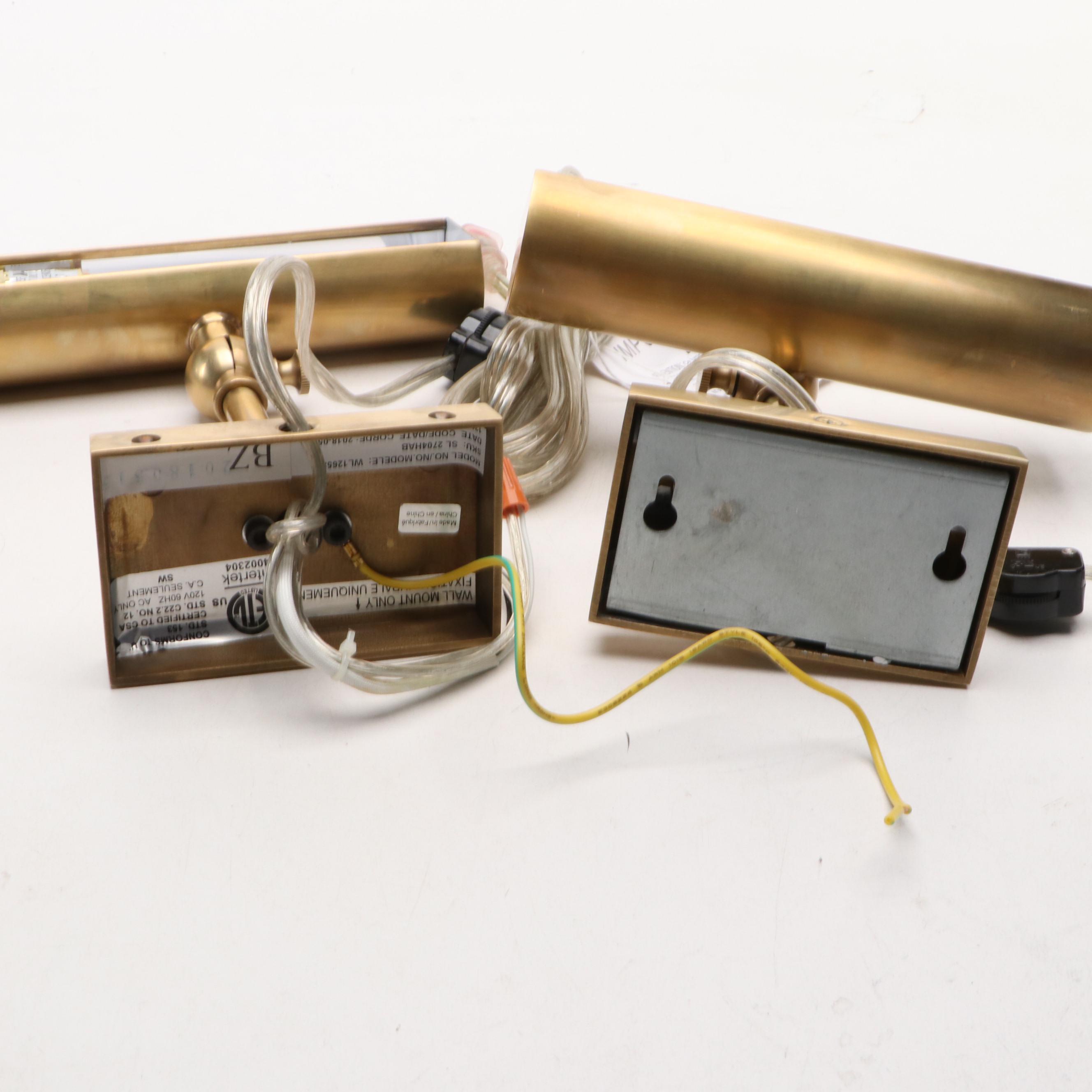 E.F. Chapman Collection for Visual Comfort & Co. Brass Wall Mount Picture Lights