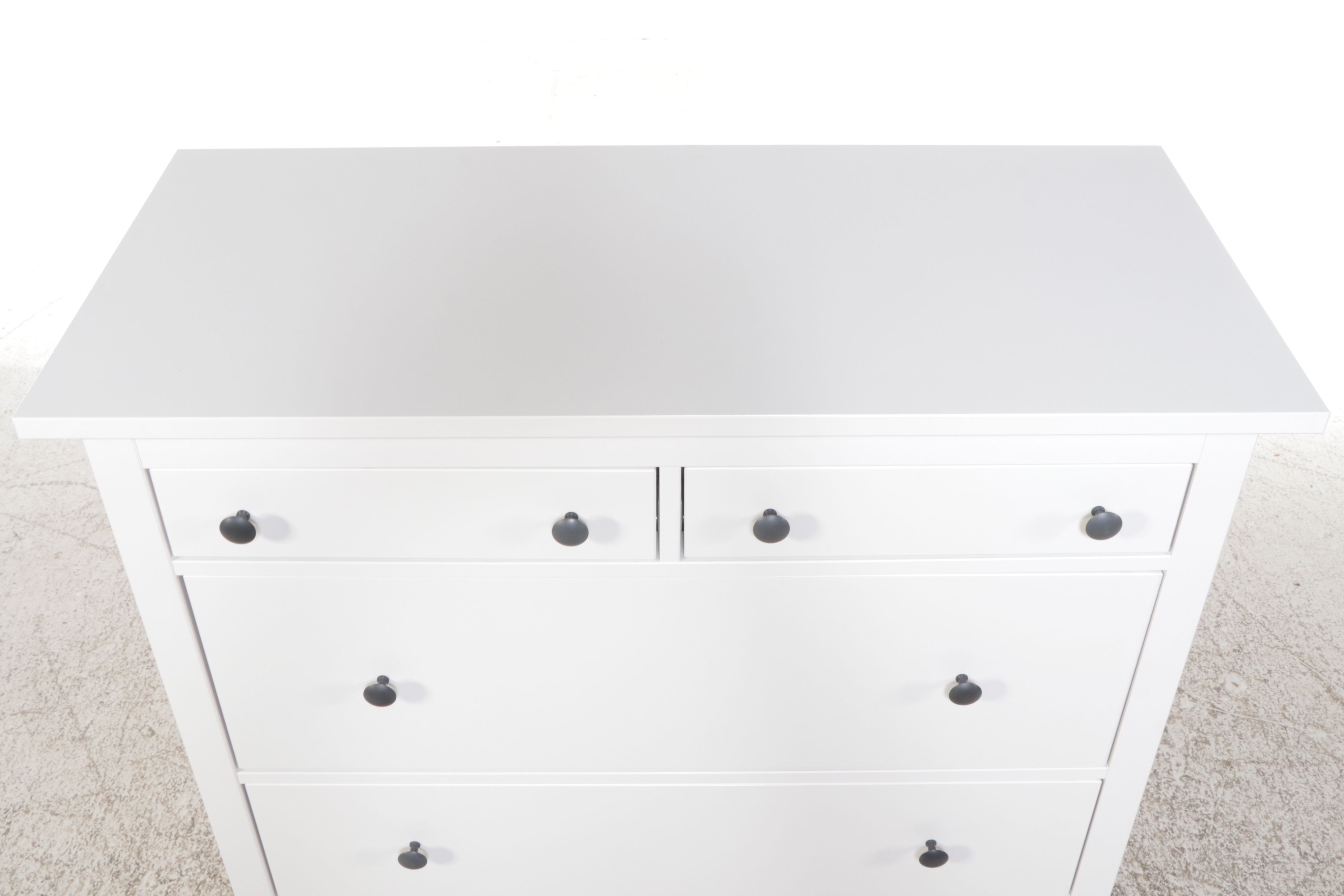 IKEA "HEMNES" Contemporary White-Painted Wood Chest of Drawers