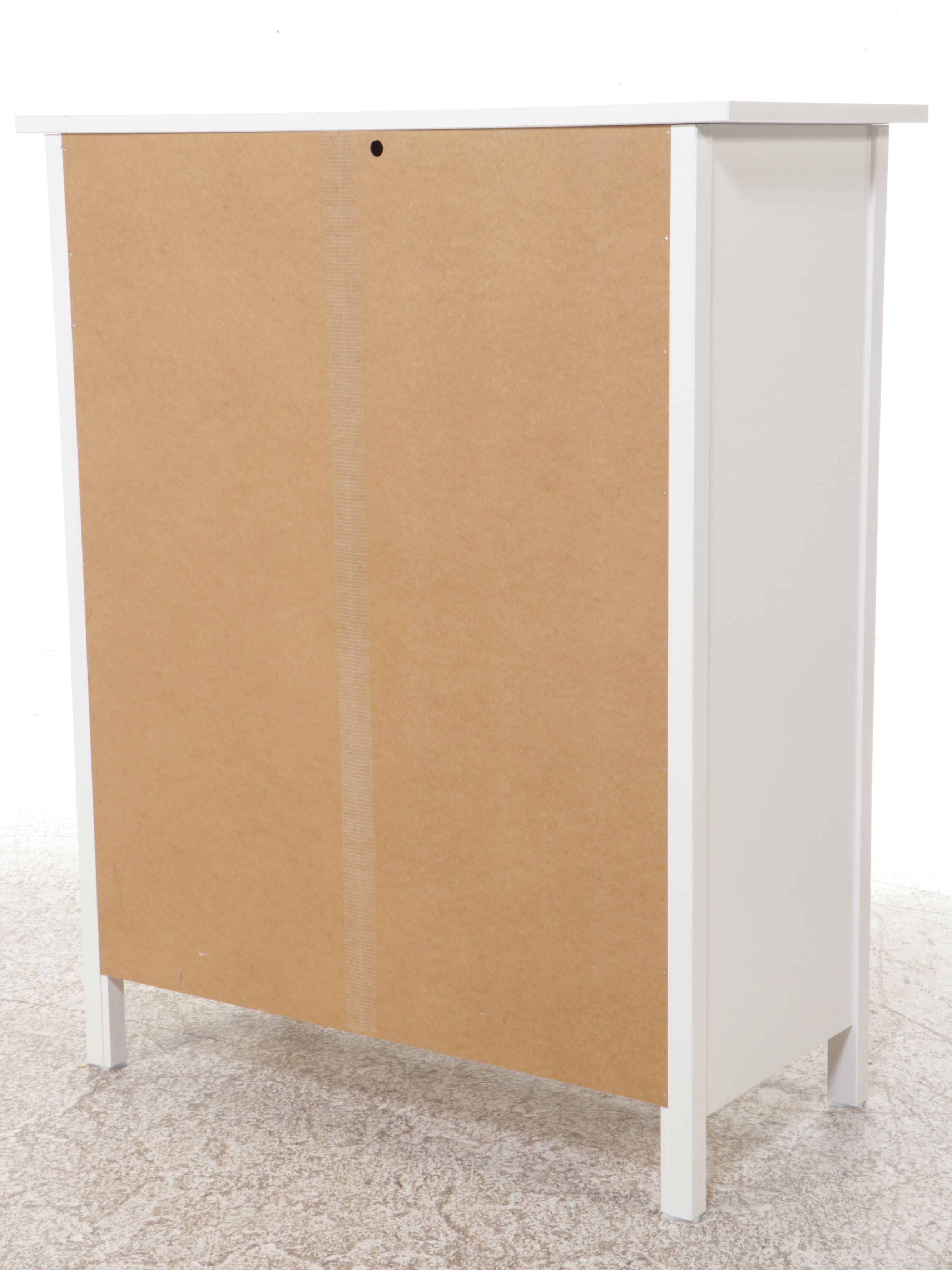 IKEA "HEMNES" Contemporary White-Painted Wood Chest of Drawers