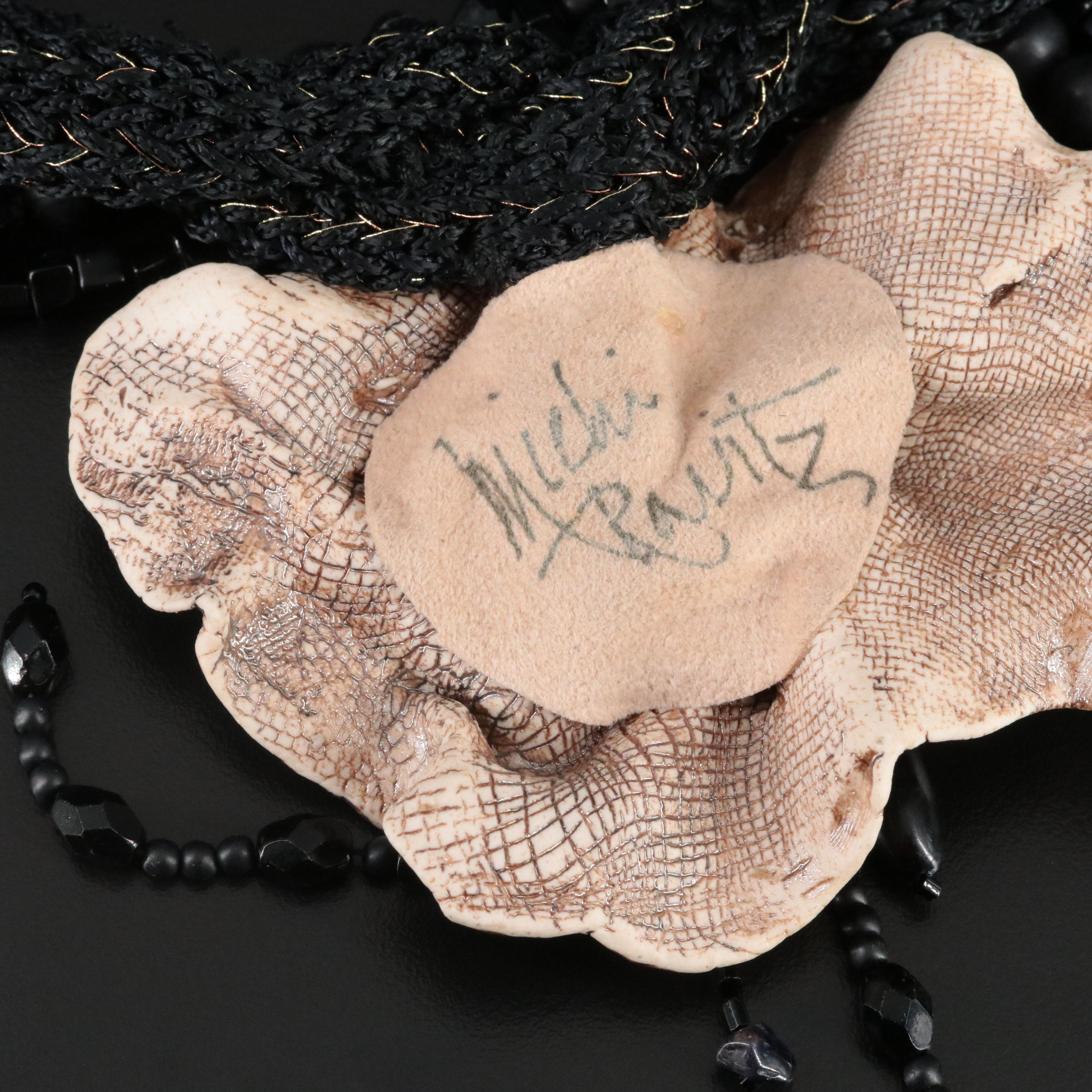 Micki Ravitz Ceramic and Glass Bead Necklace