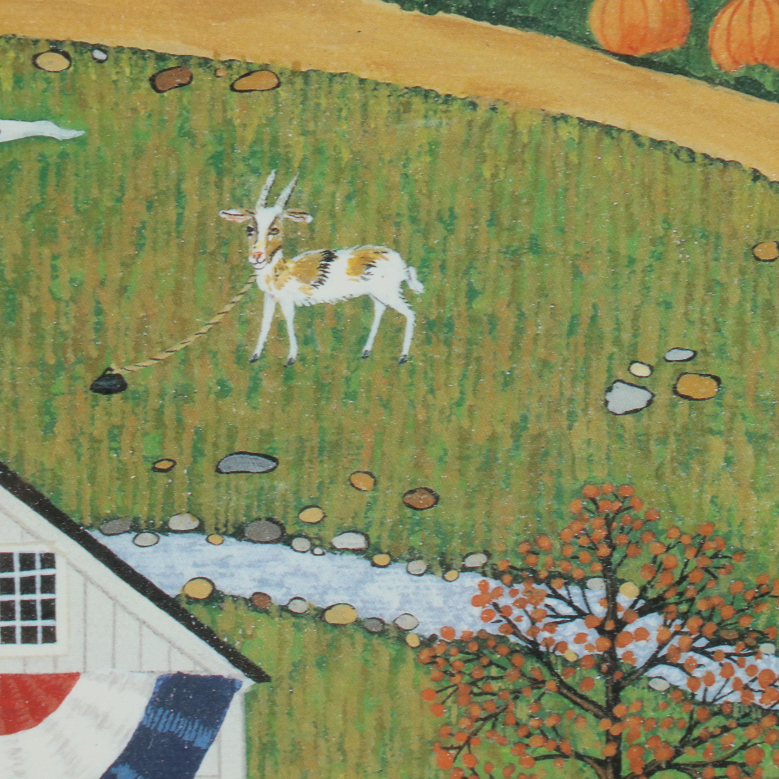 After Sandi Wickersham Resnick Offset Lithograph "Snicker's Gap Antiques"