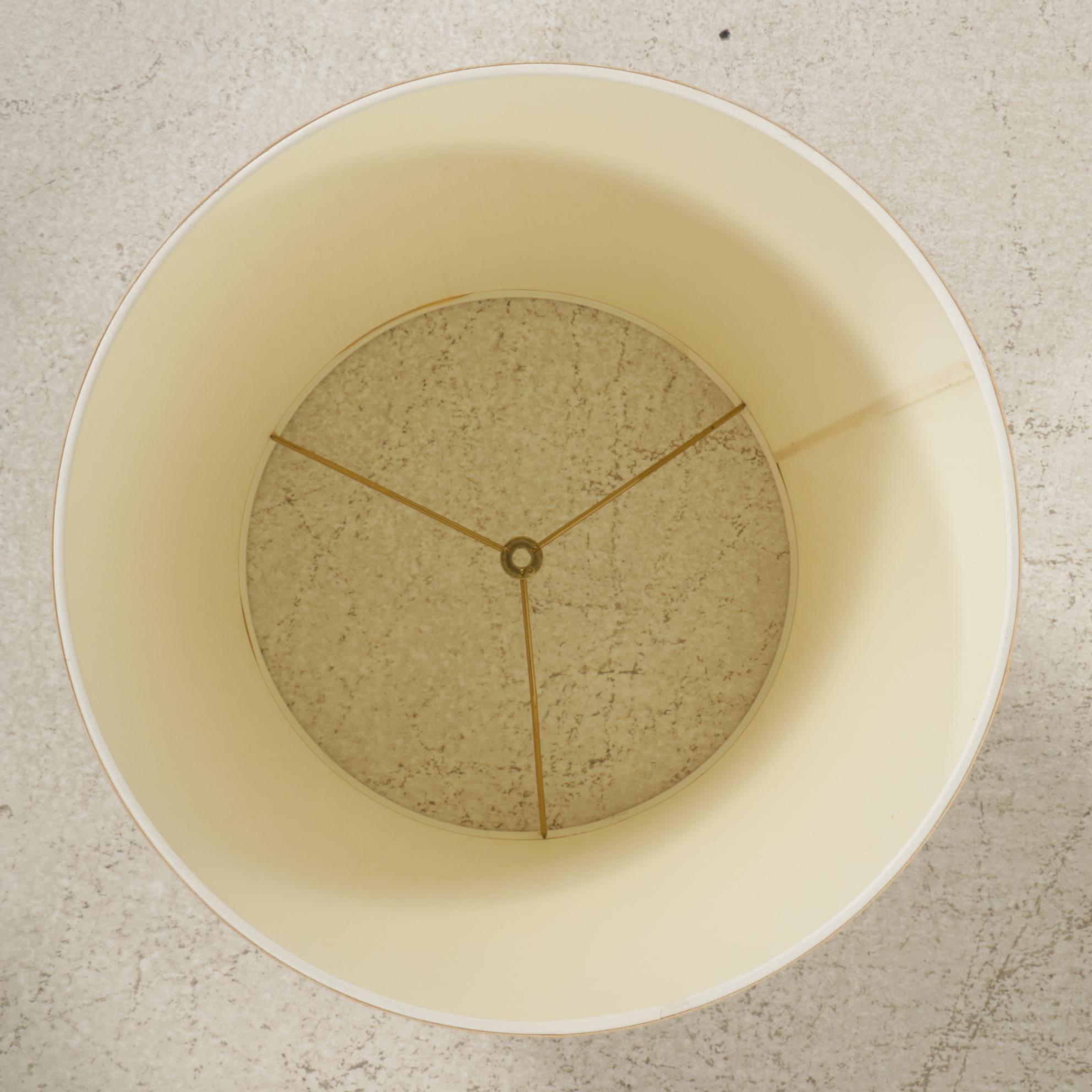 Pair of Stiffel Brass and Enamel Table Lamps, Mid to Late 20th Century