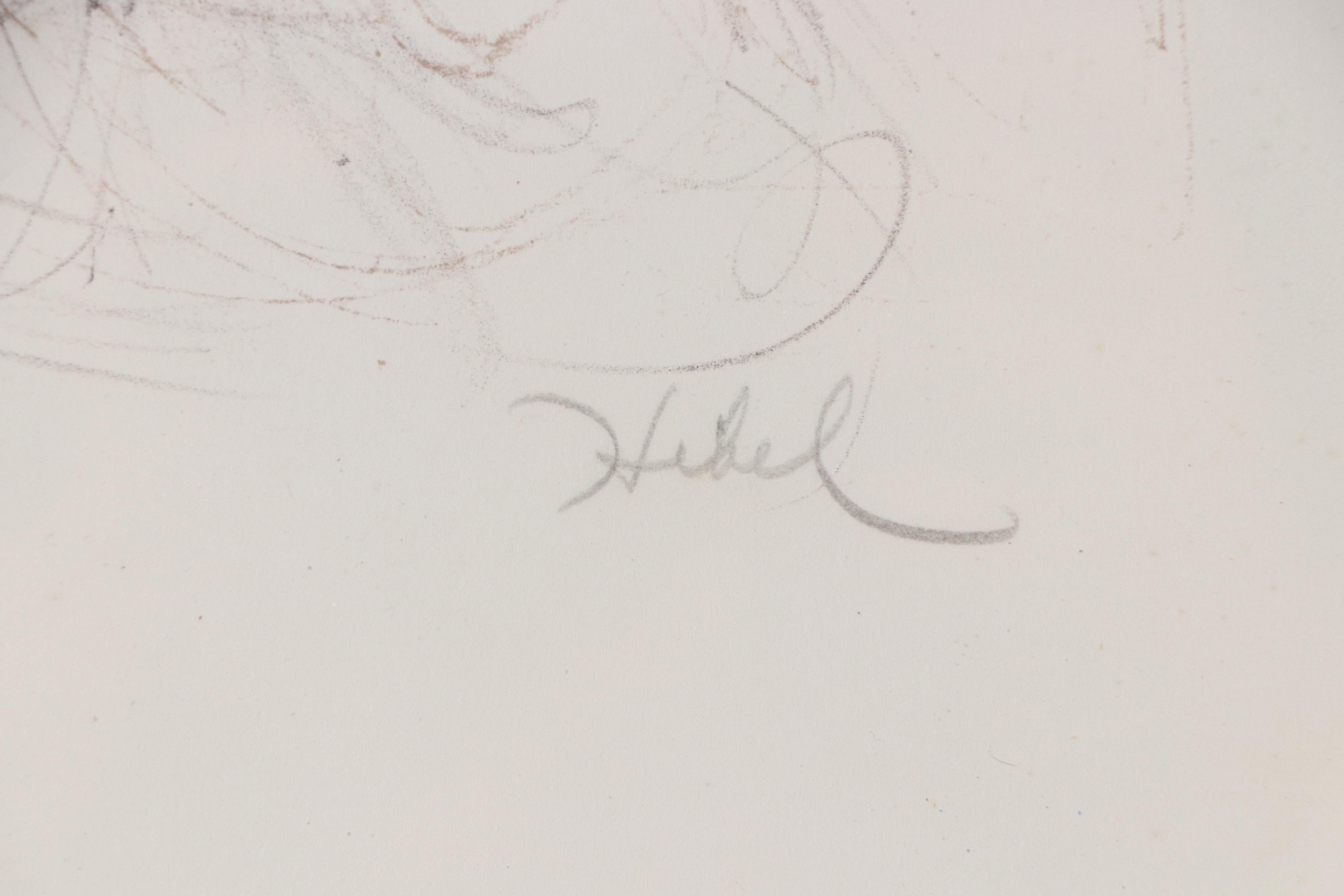 Edna Hibel Lithograph "Morning Stroll"