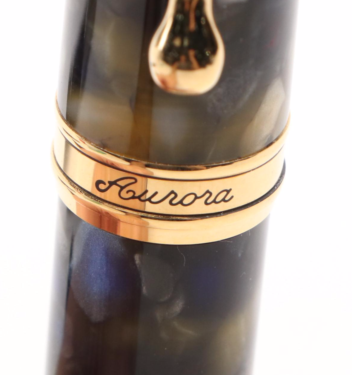 Platinum "President" and Aurora Fountain Pens with Gold Nibs