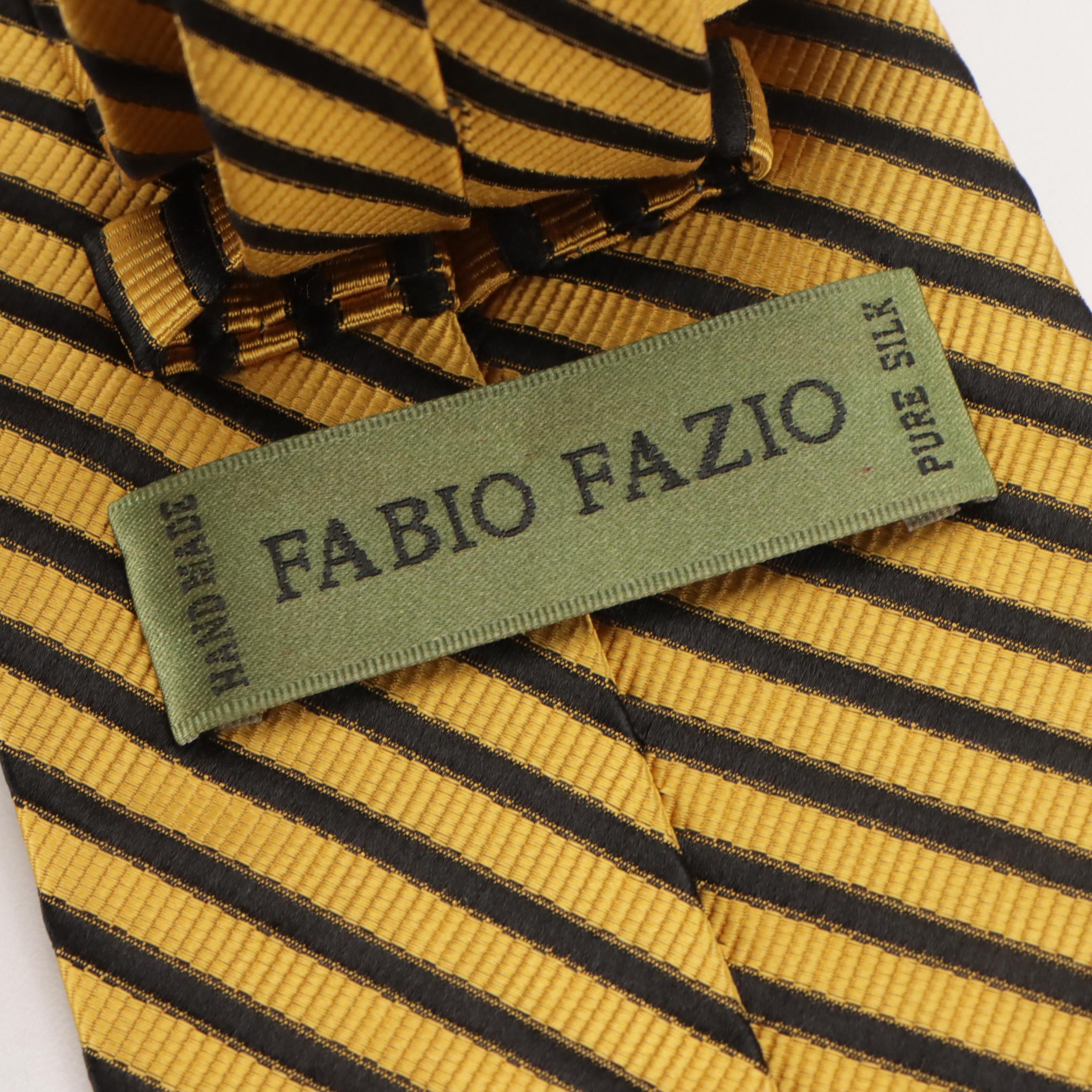 Geoffrey Benne, Daniel De Fasson and Fabio Fazio Silk Printed Neckties