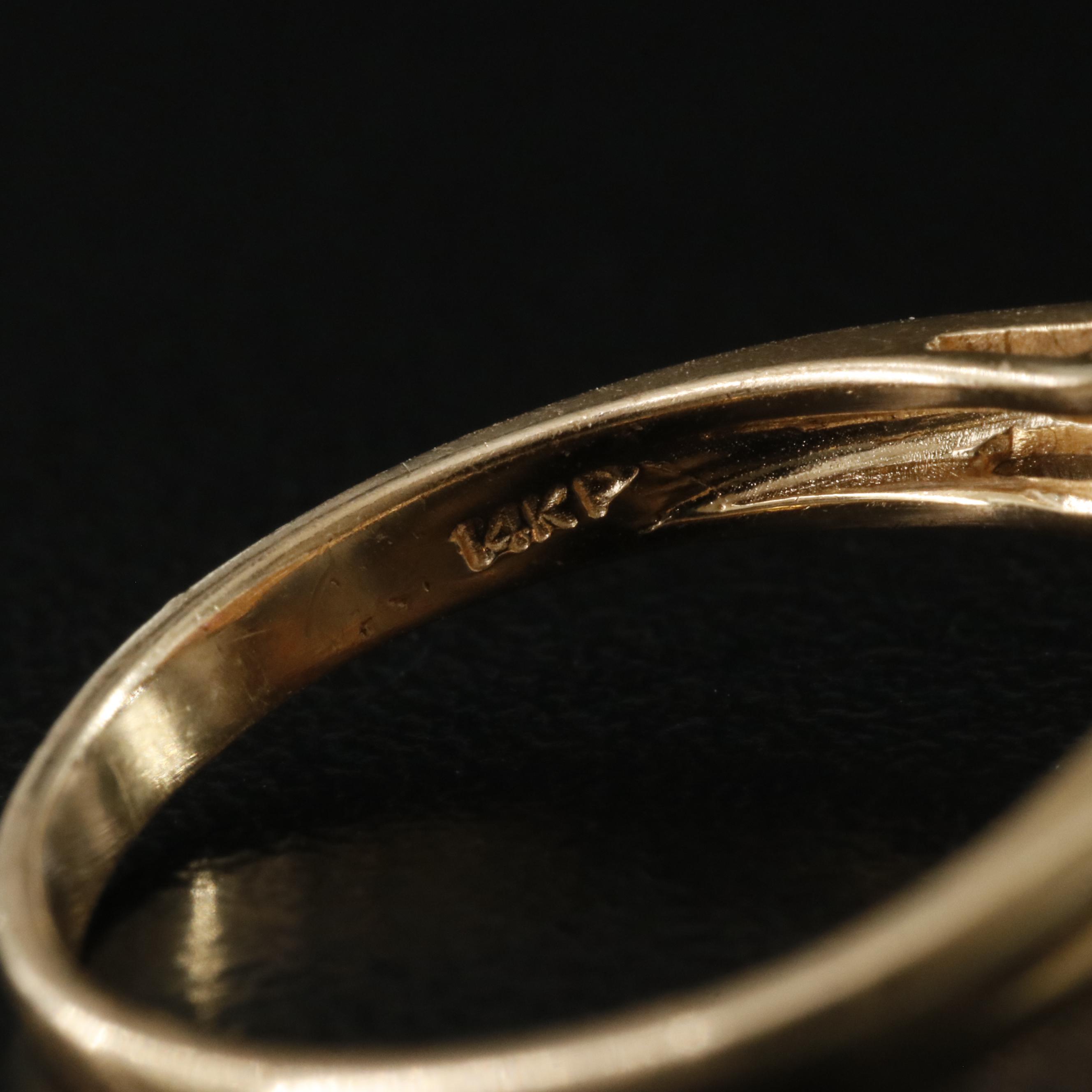 14K Ruby and Diamond Ring