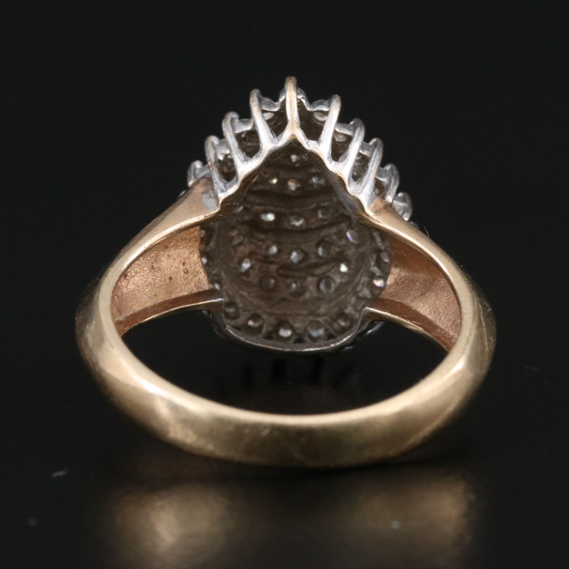 10K 0.46 CTW Diamond Cluster Ring