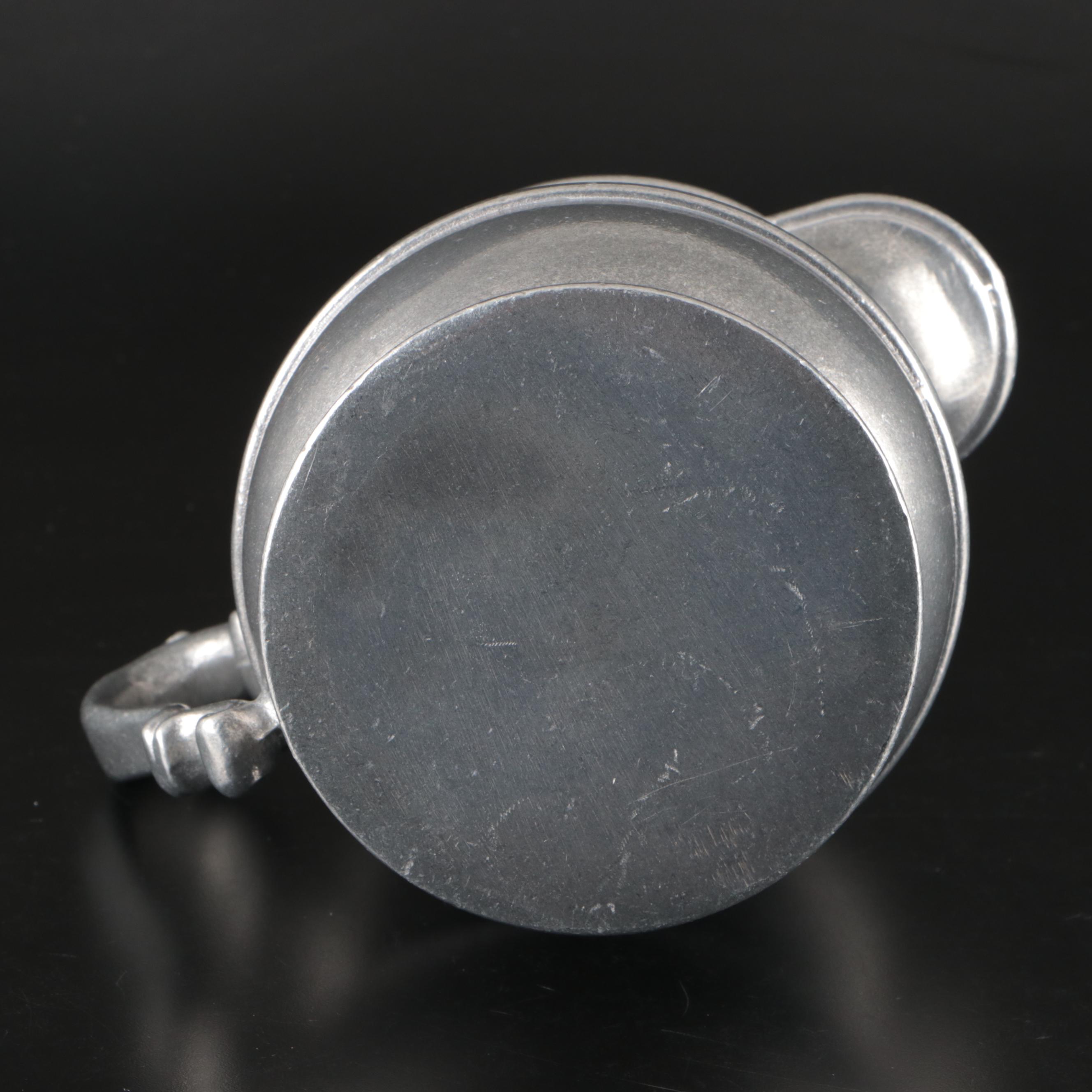 Southern Living Barley Twist Pedestal with Pewter Pitcher and Compote