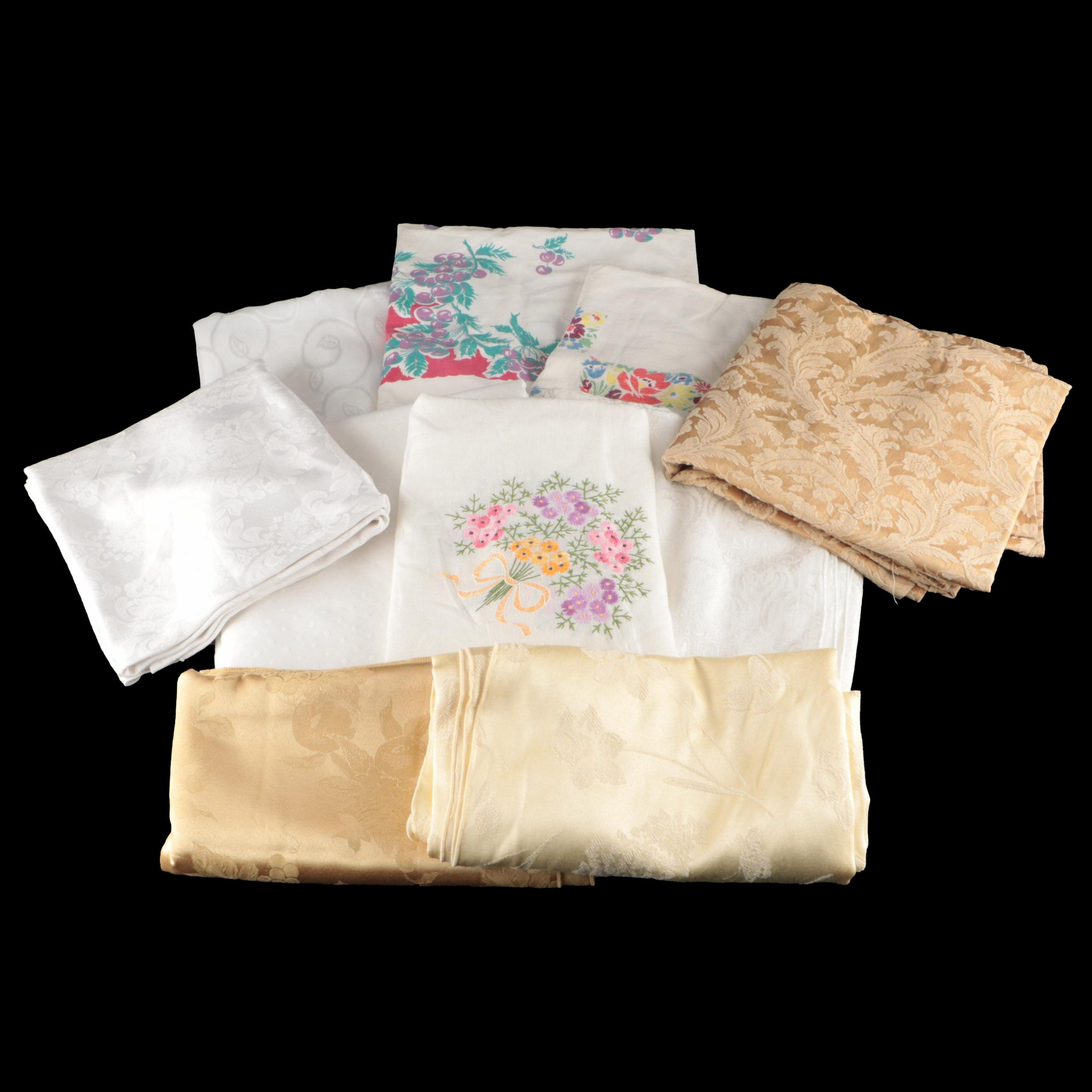 Vintage Embroidered and Other Table Linens