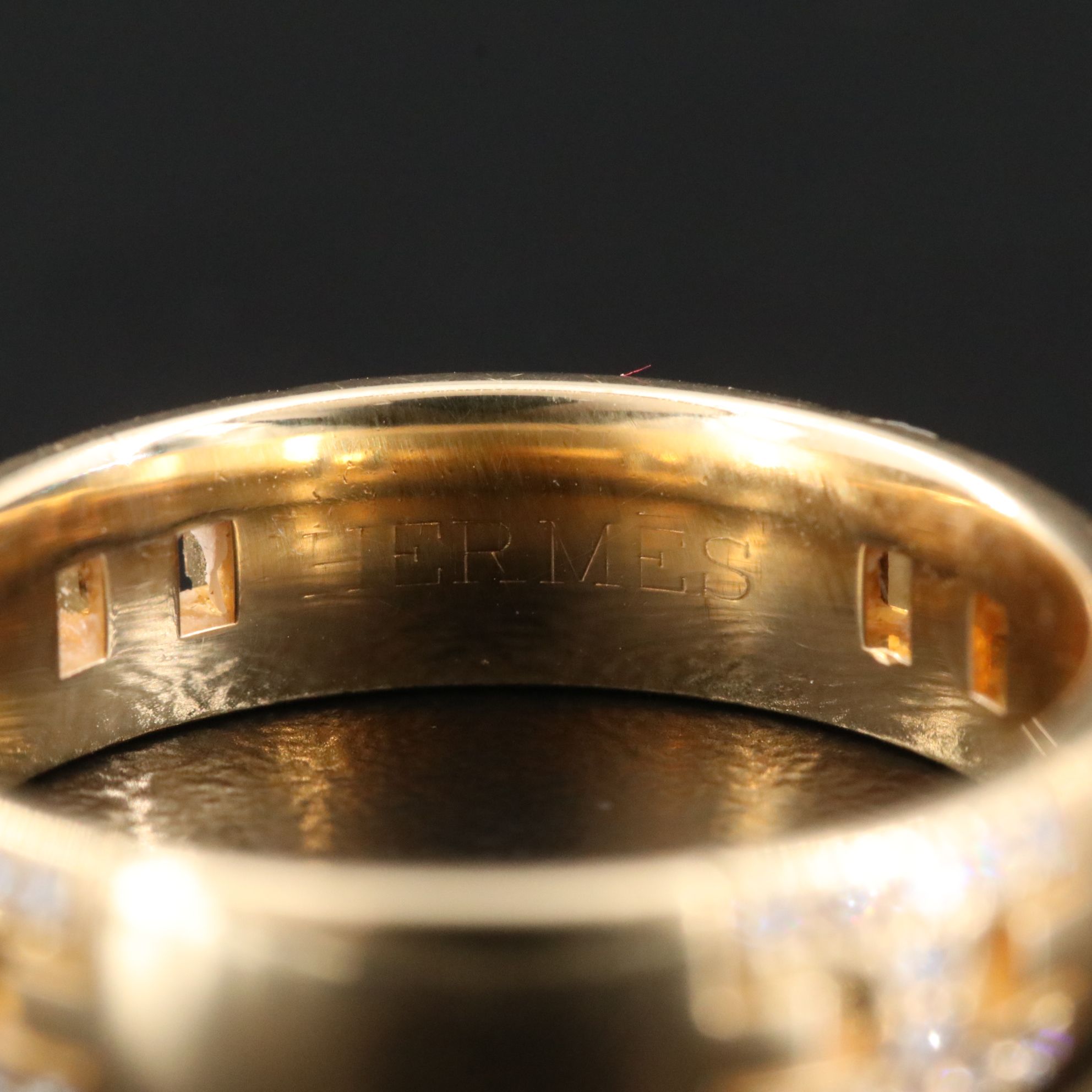 Hermès  Ever Herackles 18K and 0.30 CTW Diamond Four Station Ring