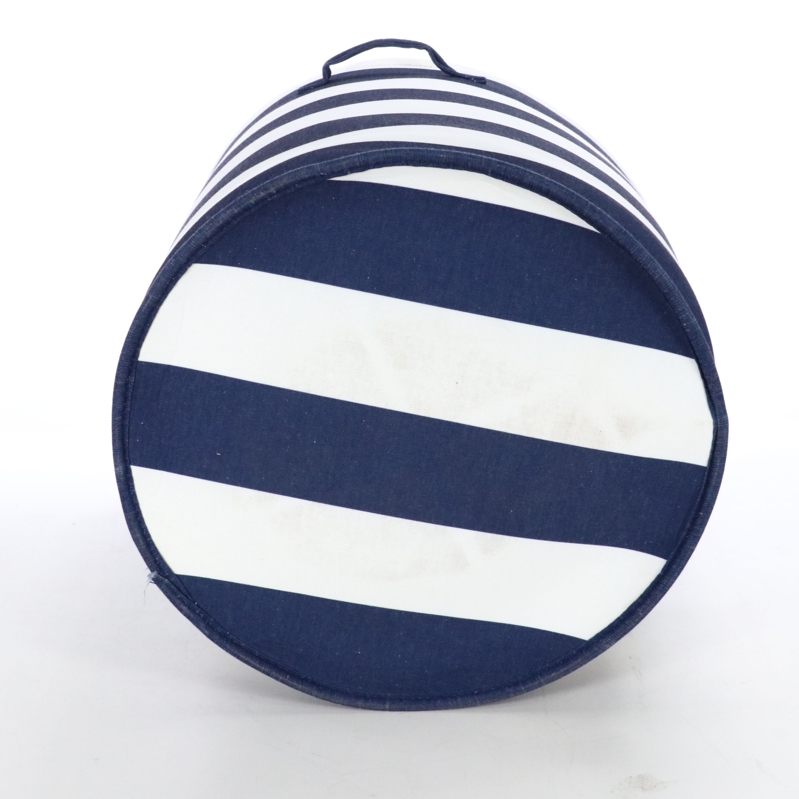 Wooden Cutout Ohio Wall Décor with Throw Pillows and Striped Hamper