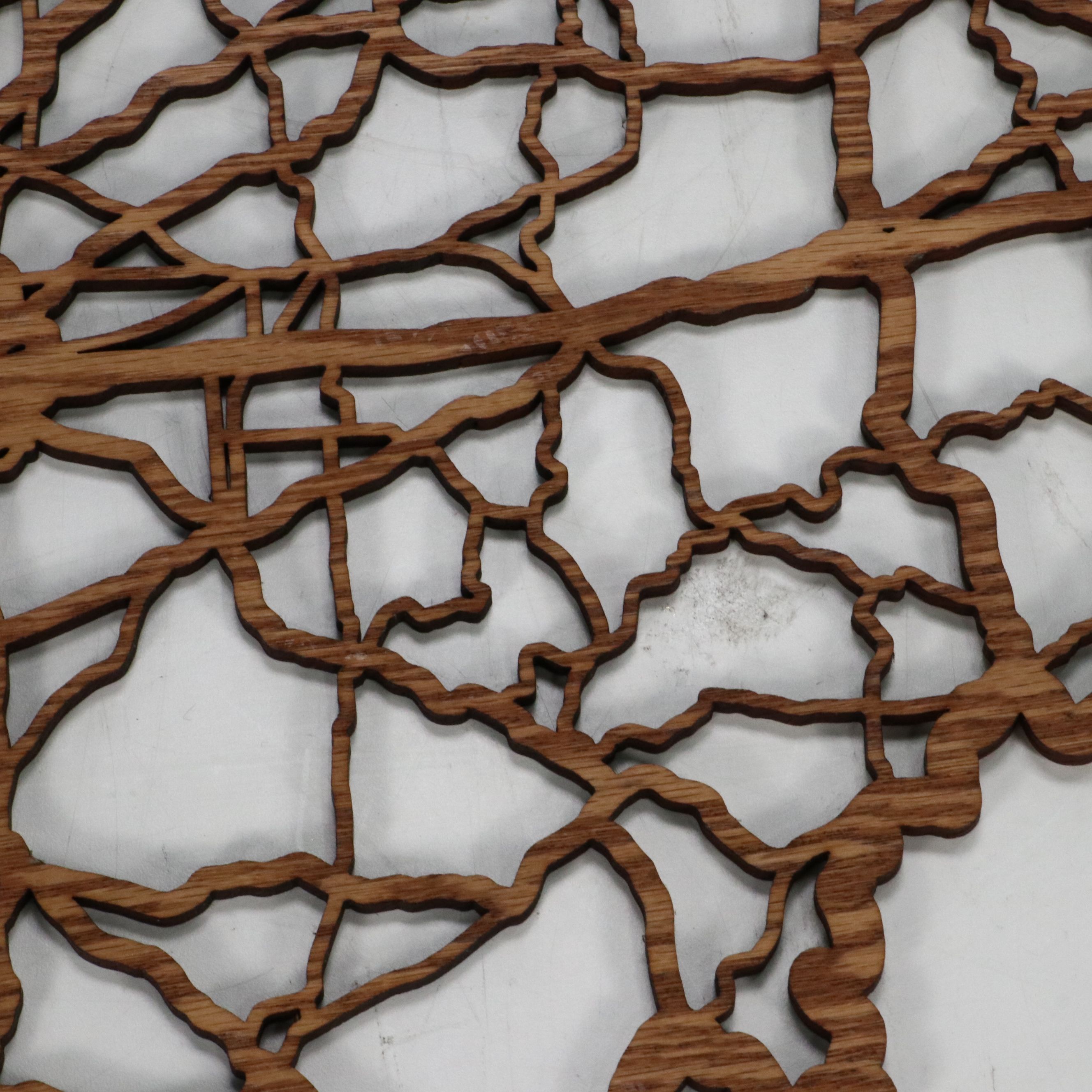 Wooden Cutout Ohio Wall Décor with Throw Pillows and Striped Hamper