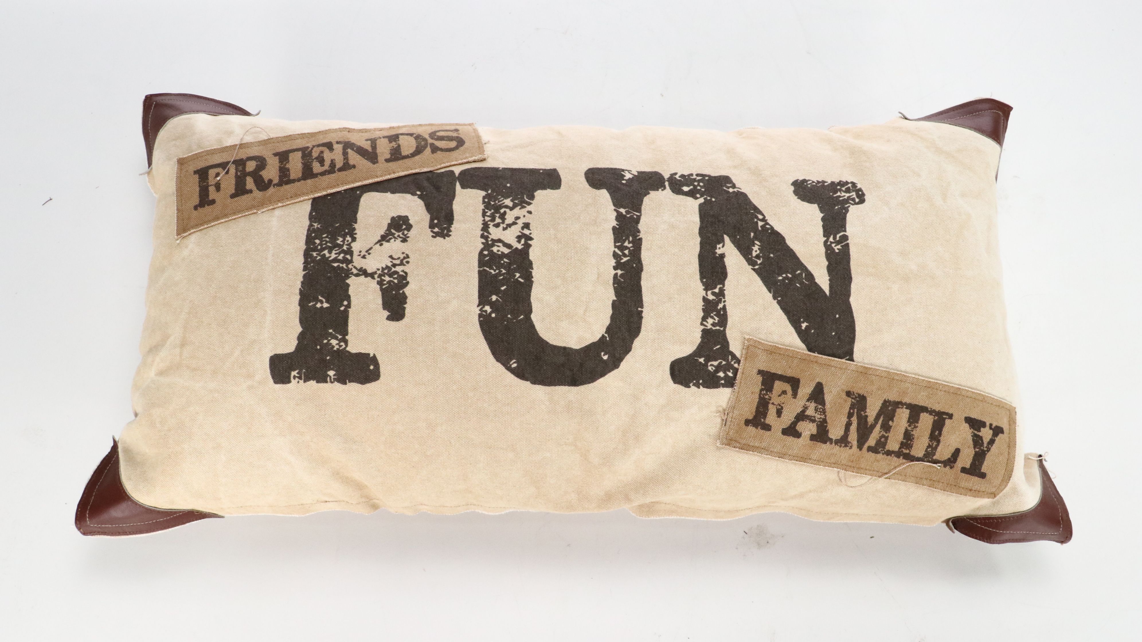 Wooden Cutout Ohio Wall Décor with Throw Pillows and Striped Hamper