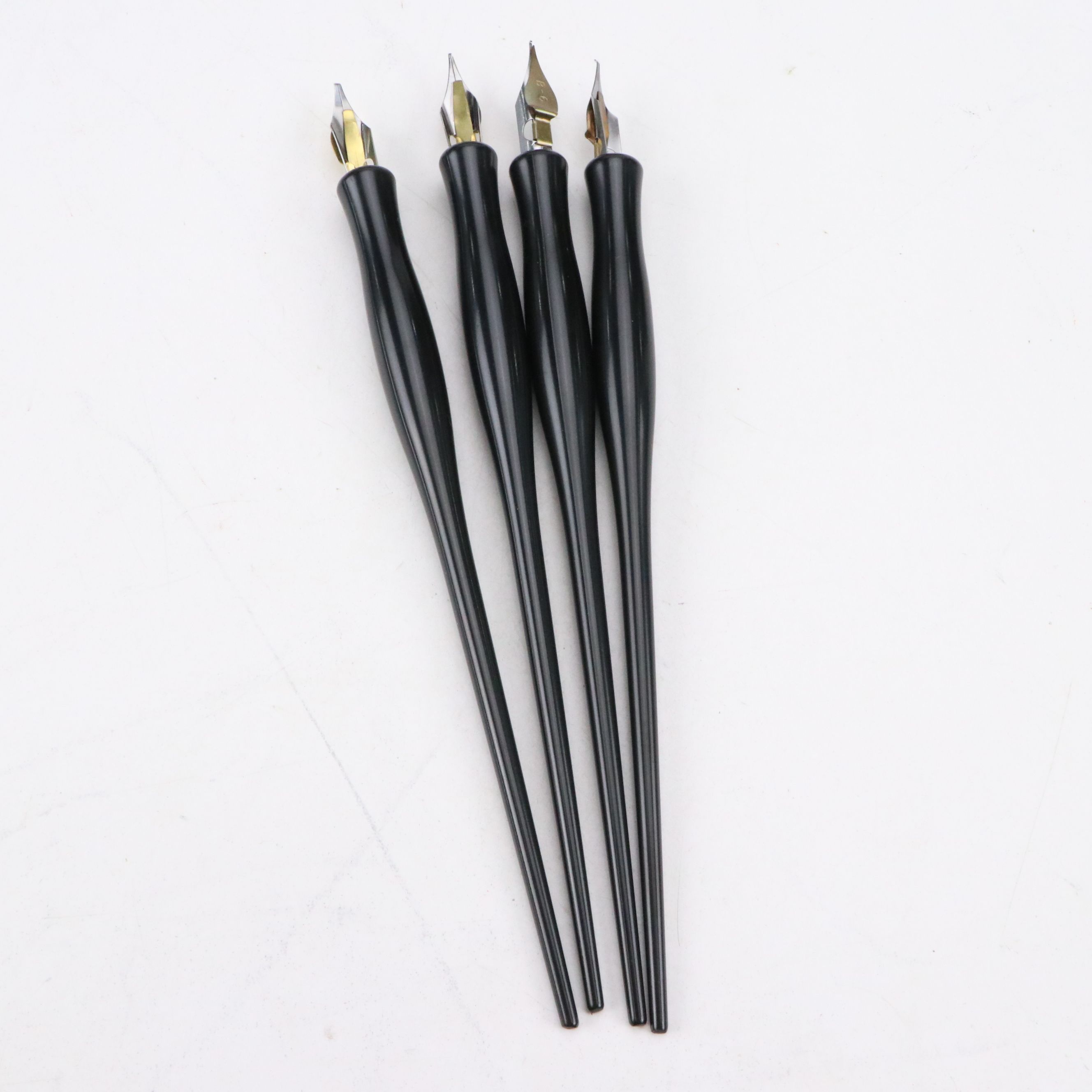 Rohrer & Klingner Glass Pen with Calligraphy Set in Leather Case