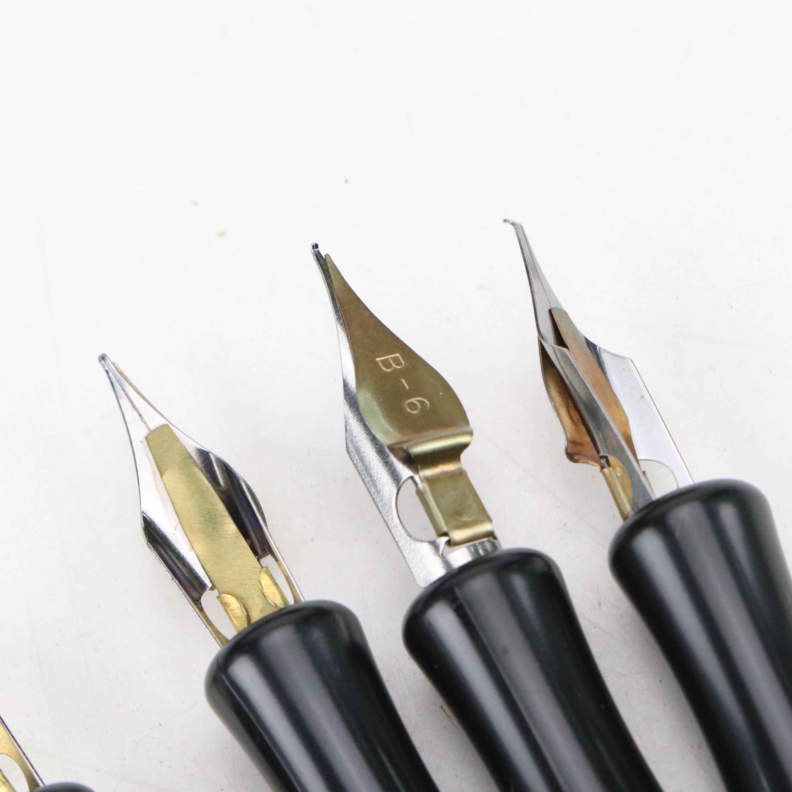 Rohrer & Klingner Glass Pen with Calligraphy Set in Leather Case