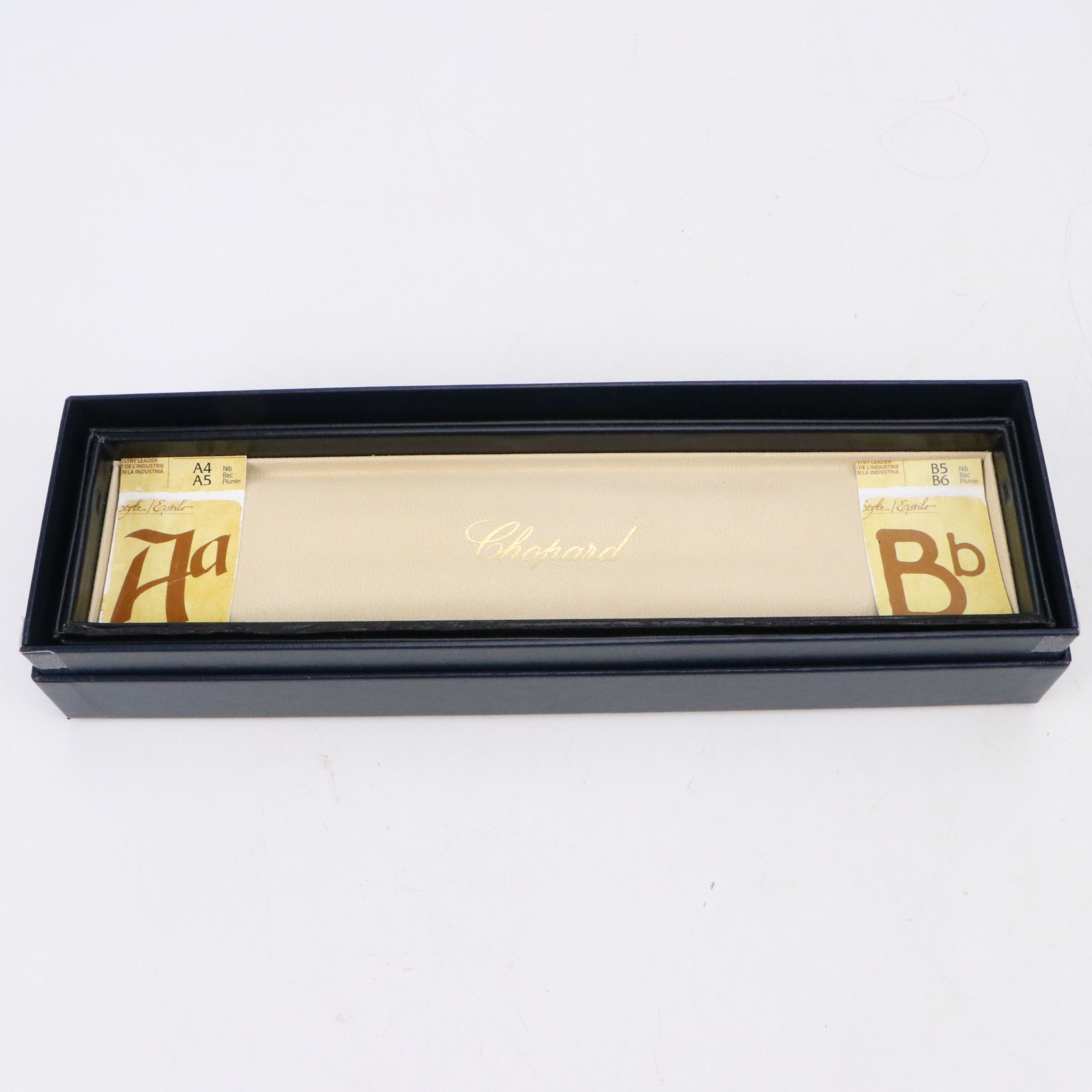 Rohrer & Klingner Glass Pen with Calligraphy Set in Leather Case