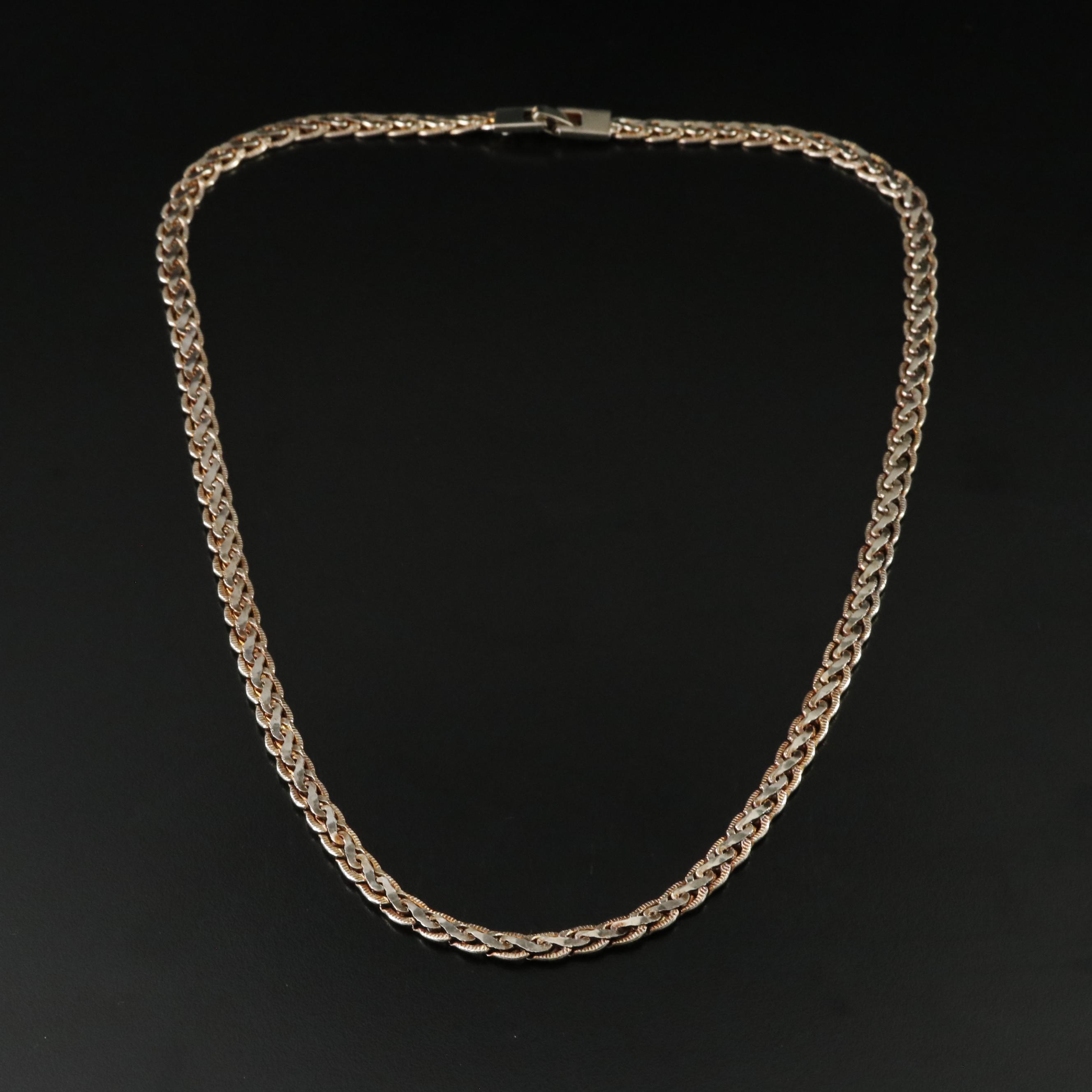 Sterling Fancy Link Necklace