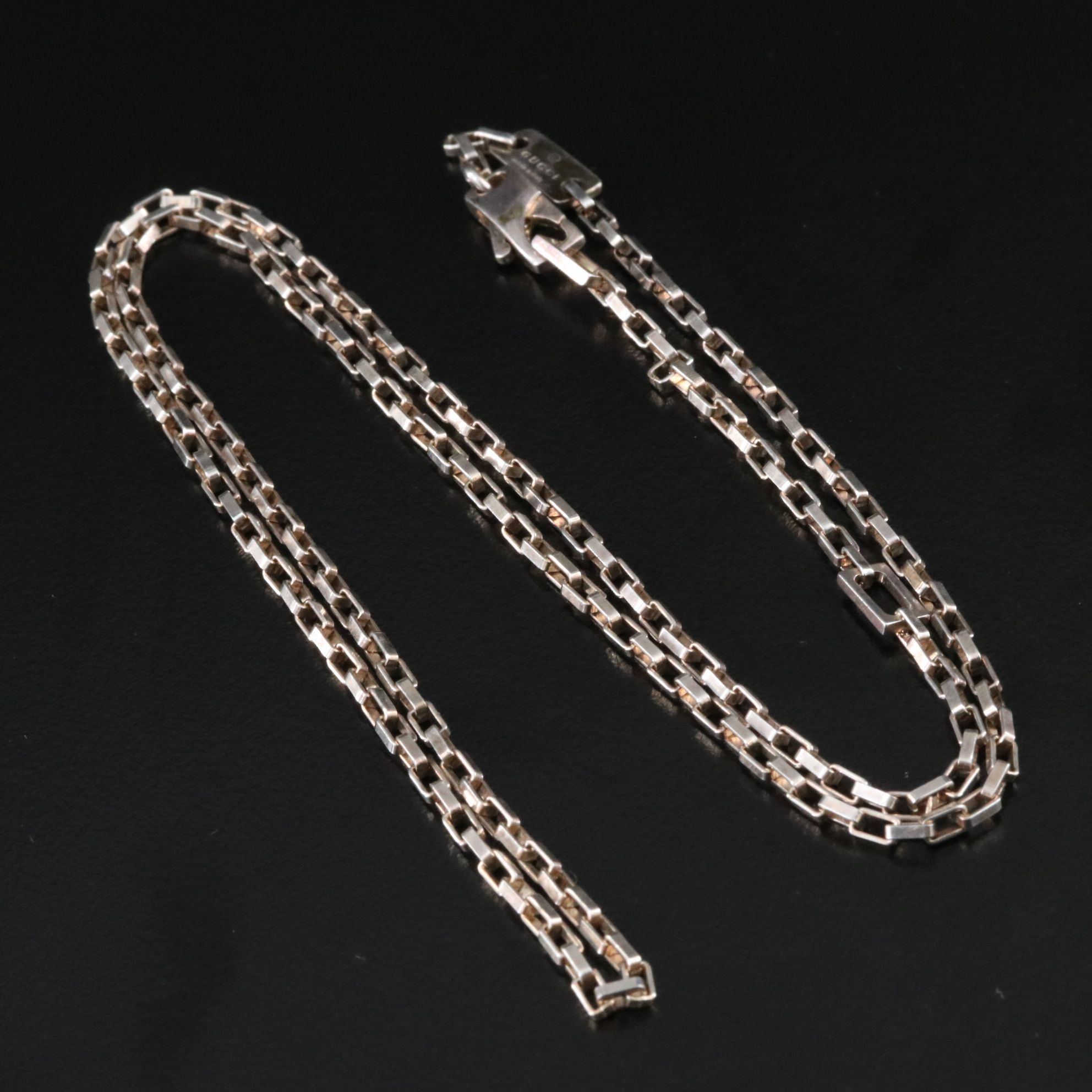 Gucci Sterling Cable Chain Necklace