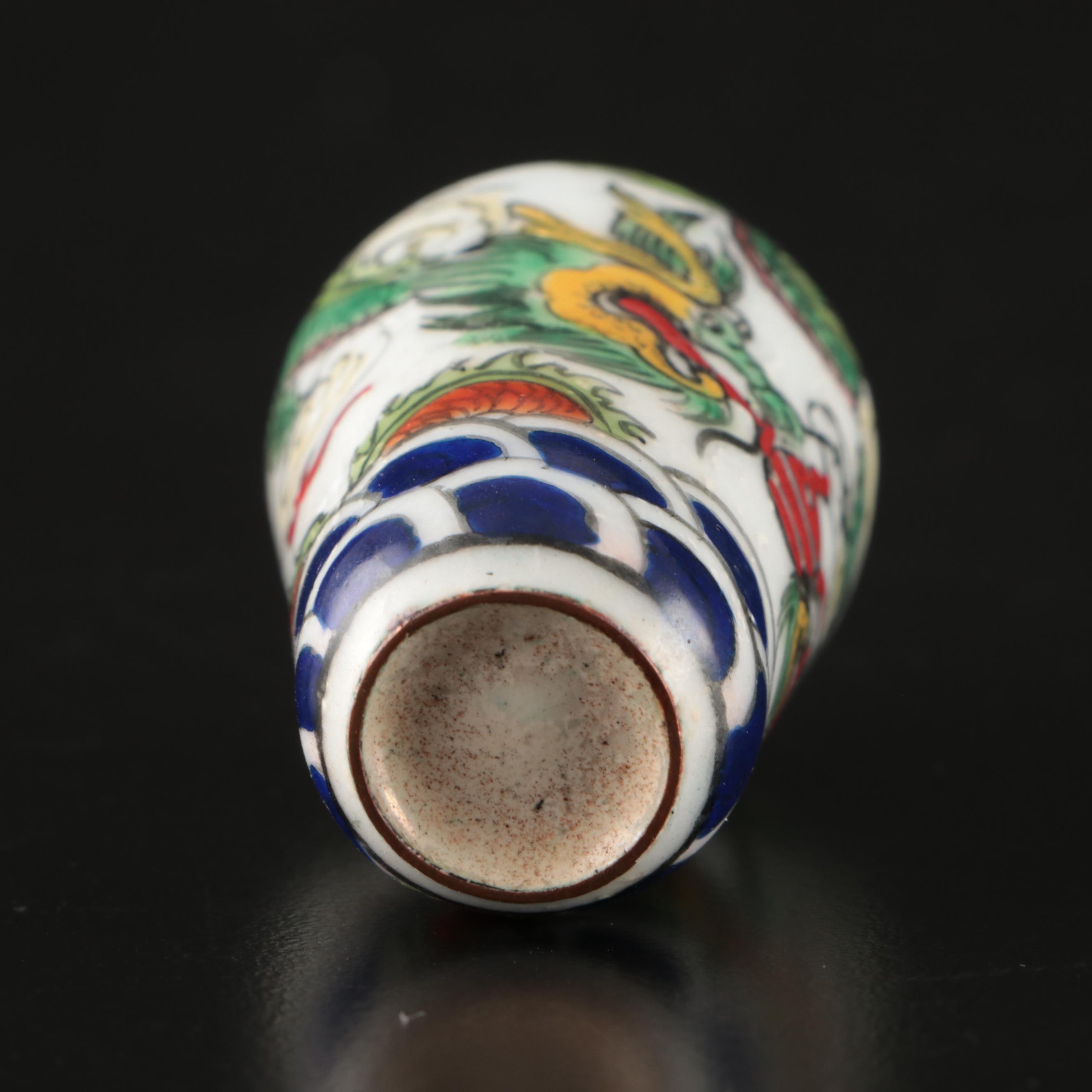 Chinese Hand-Painted and Transfer-Decorated Porcelain Snuff Bottles