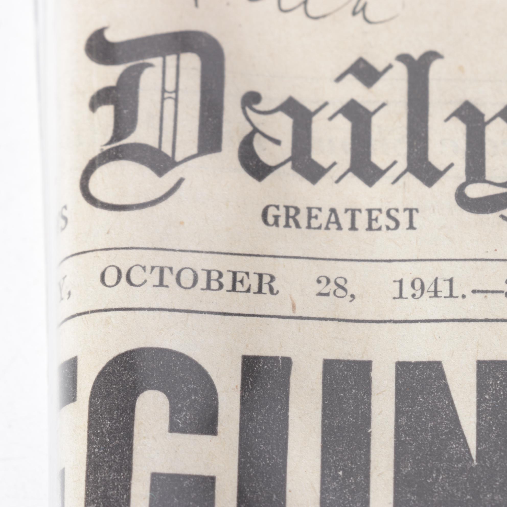 World War II Era Chicago Daily Tribune and Other Newspapers